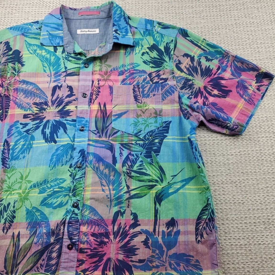 Tommy Bahama Tommy Bahama Shirt Large Floral Hawaiian Camp Short Sleeve Aloha Size US L / EU 52-54 / 3 - 2 Thumbnail