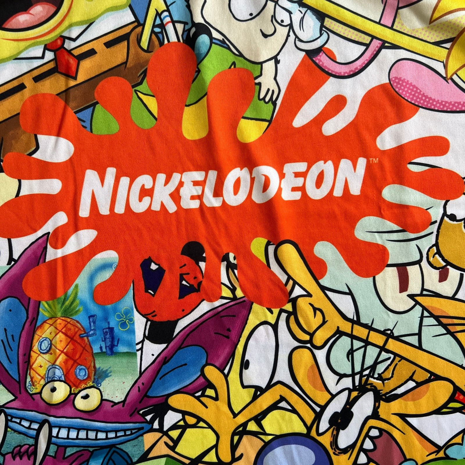 Nickelodeon Nickelodeon Cartoon Collage Tee L – All Over Print Graphic Size US L / EU 52-54 / 3 - 2 Thumbnail