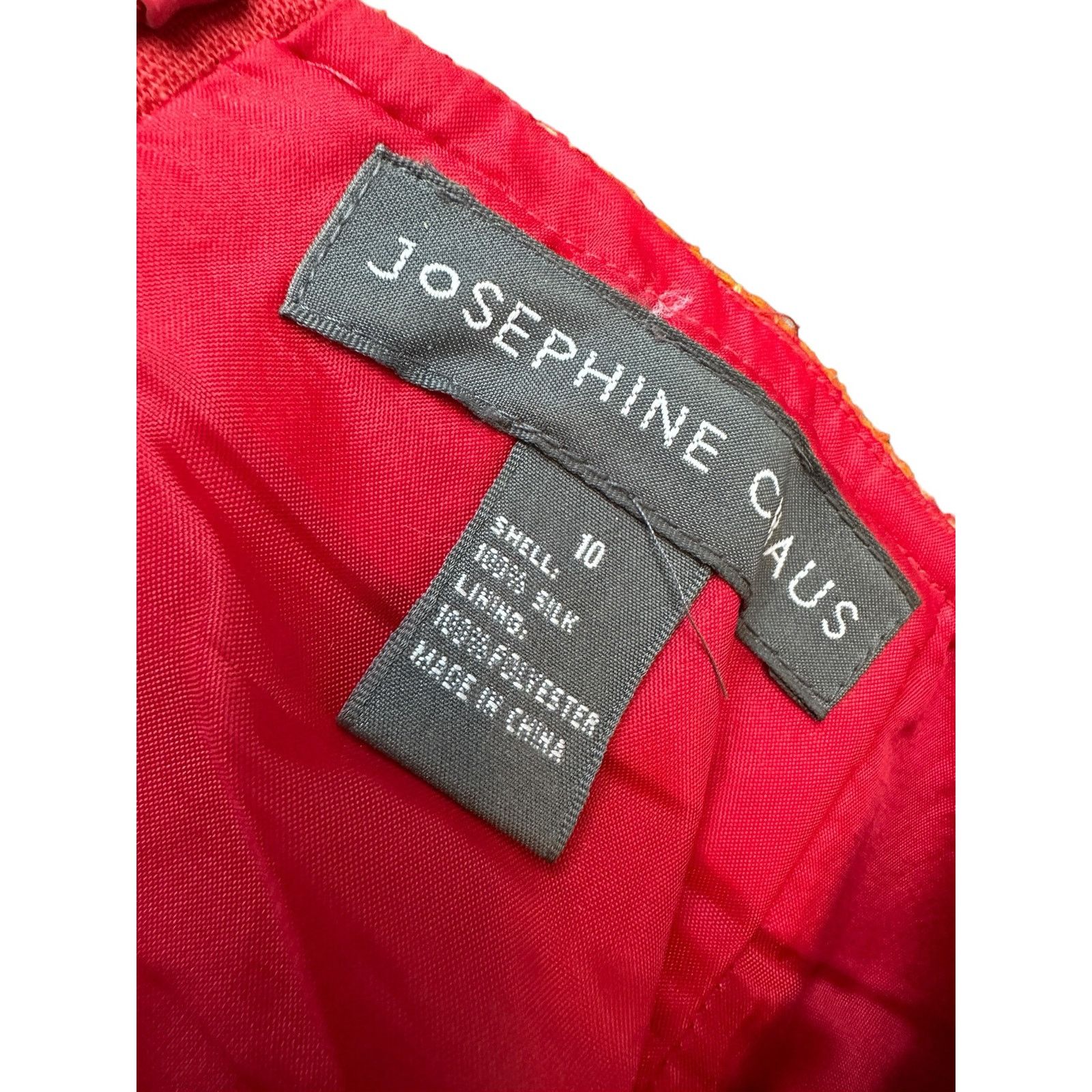 Other Josephine Chaus Medium Orange Tweed-Style Skirt Size 30" / US 8 / IT 44 - 7 Thumbnail
