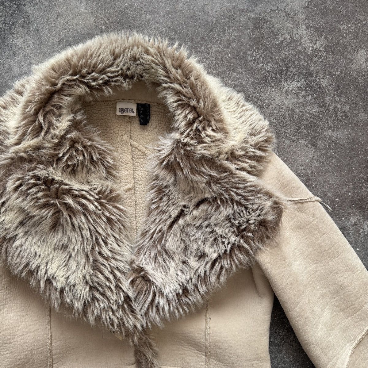 Hysteric Glamour Y2K Boho Shearling Style Faux Fur Coat Jacket Size M / US 6-8 / IT 42-44 - 5 Thumbnail