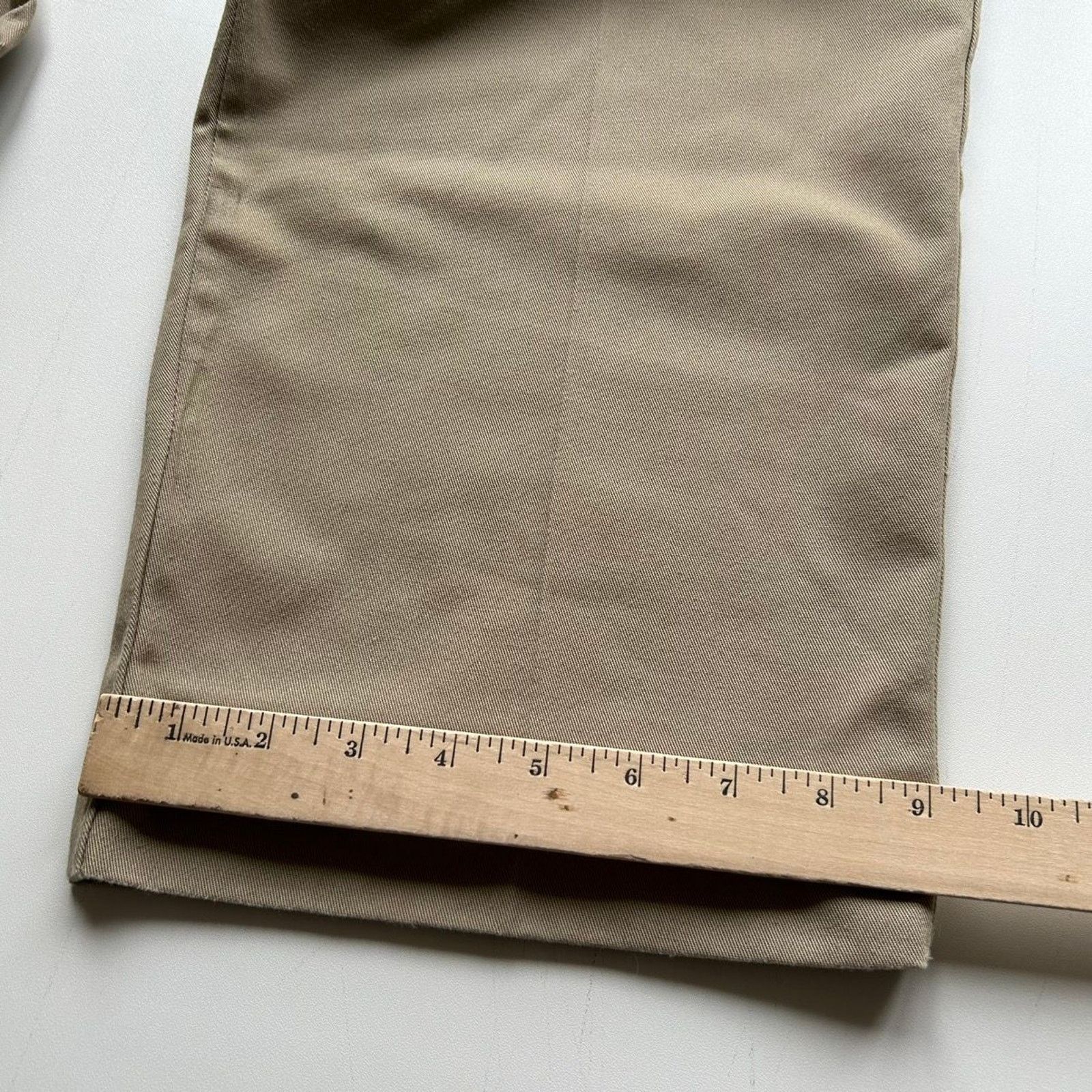 Vintage Vintage 2000s Khaki Soft Twill Cargo Pants Men's 34x30 Rare Size US 34 / EU 50 - 7 Thumbnail