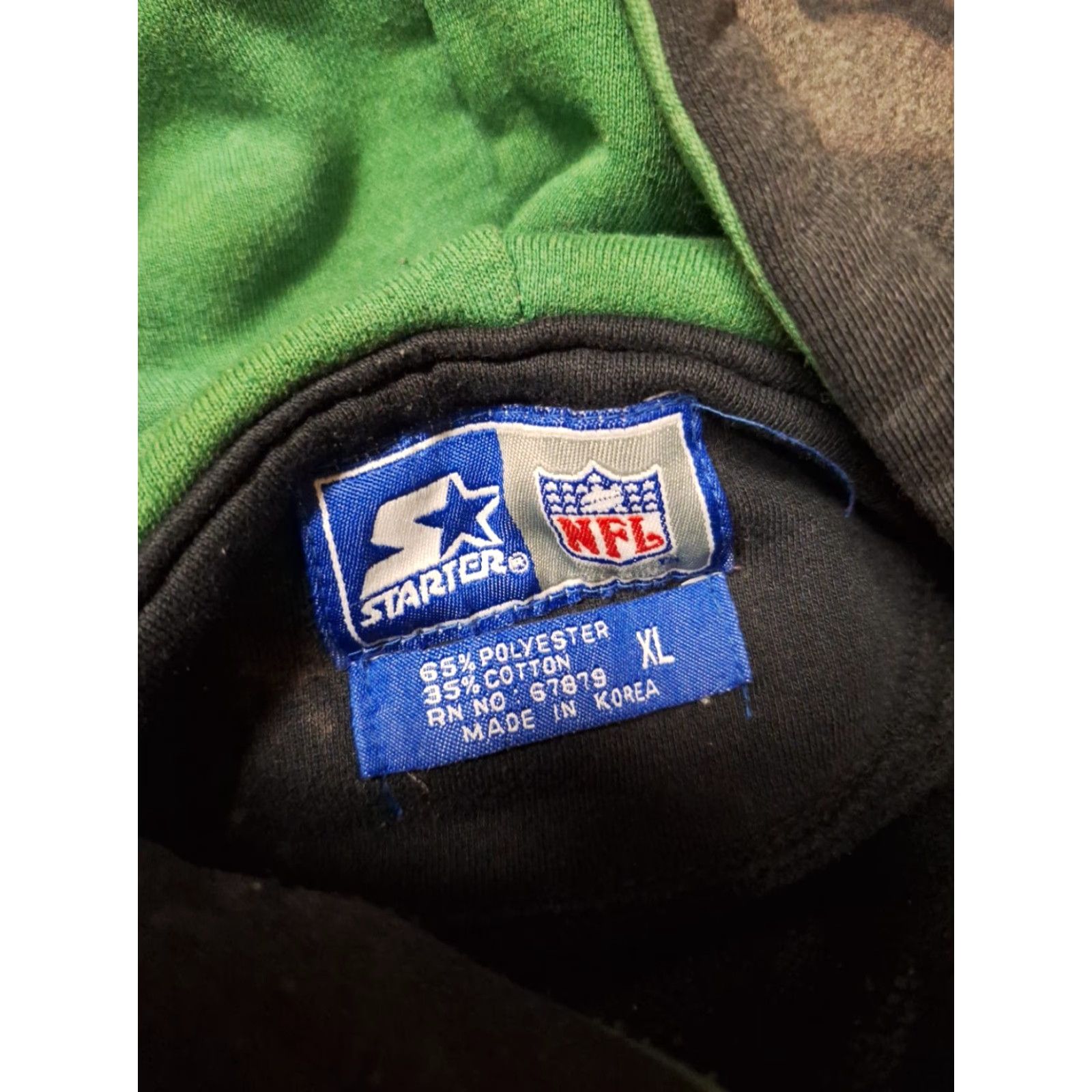 Starter VINTAGE Starter New York Jets Hoodie XL Mens Black Regular Size US XL / EU 56 / 4 - 7 Thumbnail