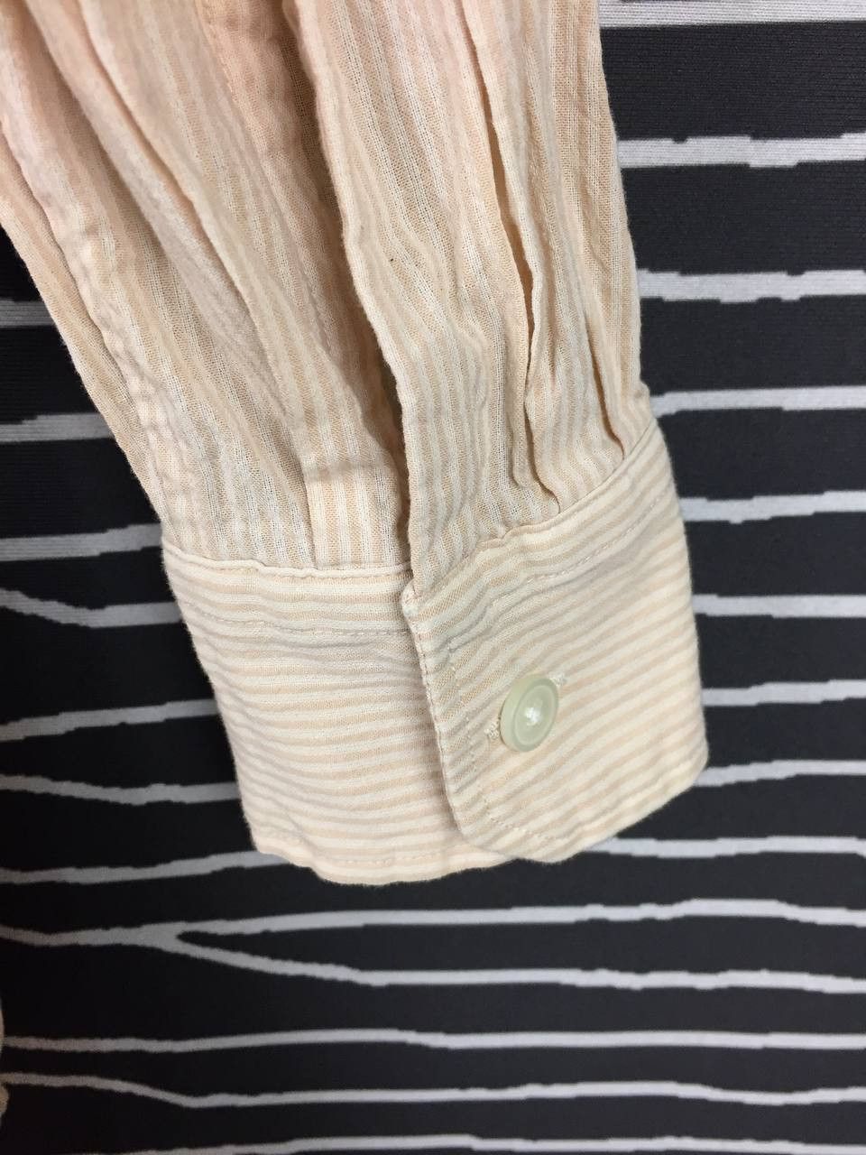 Lemaire × Uniqlo Uniqlo U Lemaire Minimalist Stand Collar Stripe Shirt Size US S / EU 44-46 / 1 - 7 Thumbnail