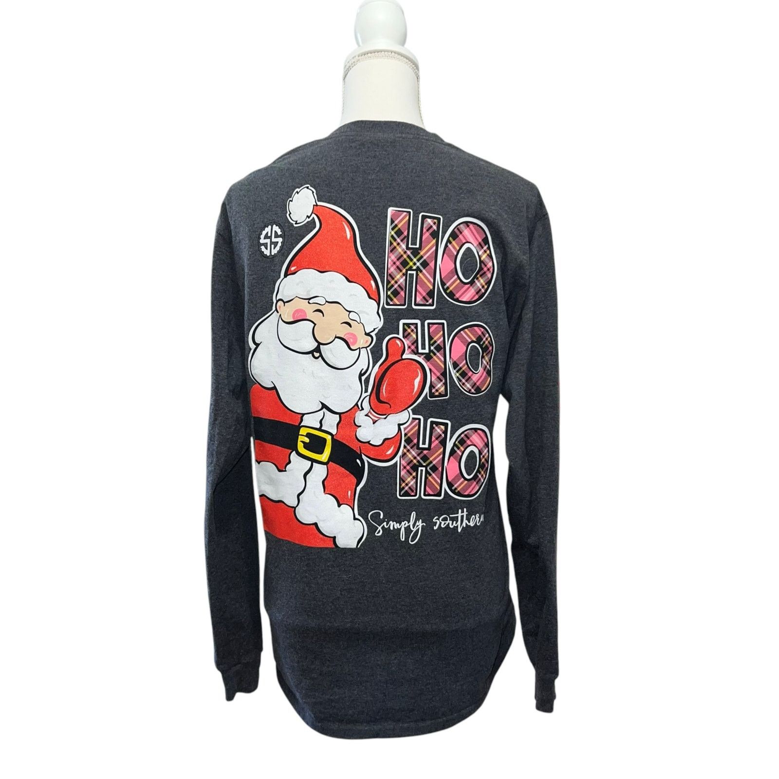 & Other Stories × Other Simply Southern Womens Long Sleeve T-Shirt Santa Christmas M Size M / US 6-8 / IT 42-44 - 4 Thumbnail