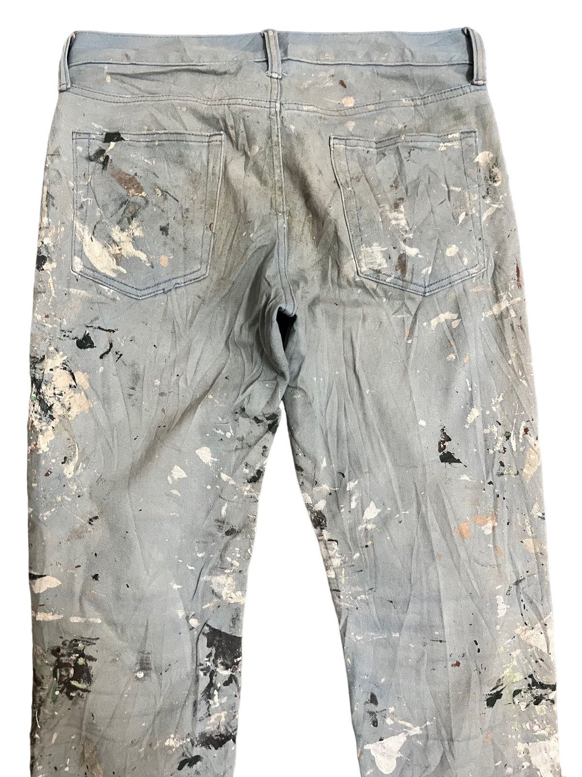 GU × Jun Takahashi × Uniqlo Vintage GU Heavy Art Splatter Dirty Denim Size US 33 - 5 Thumbnail