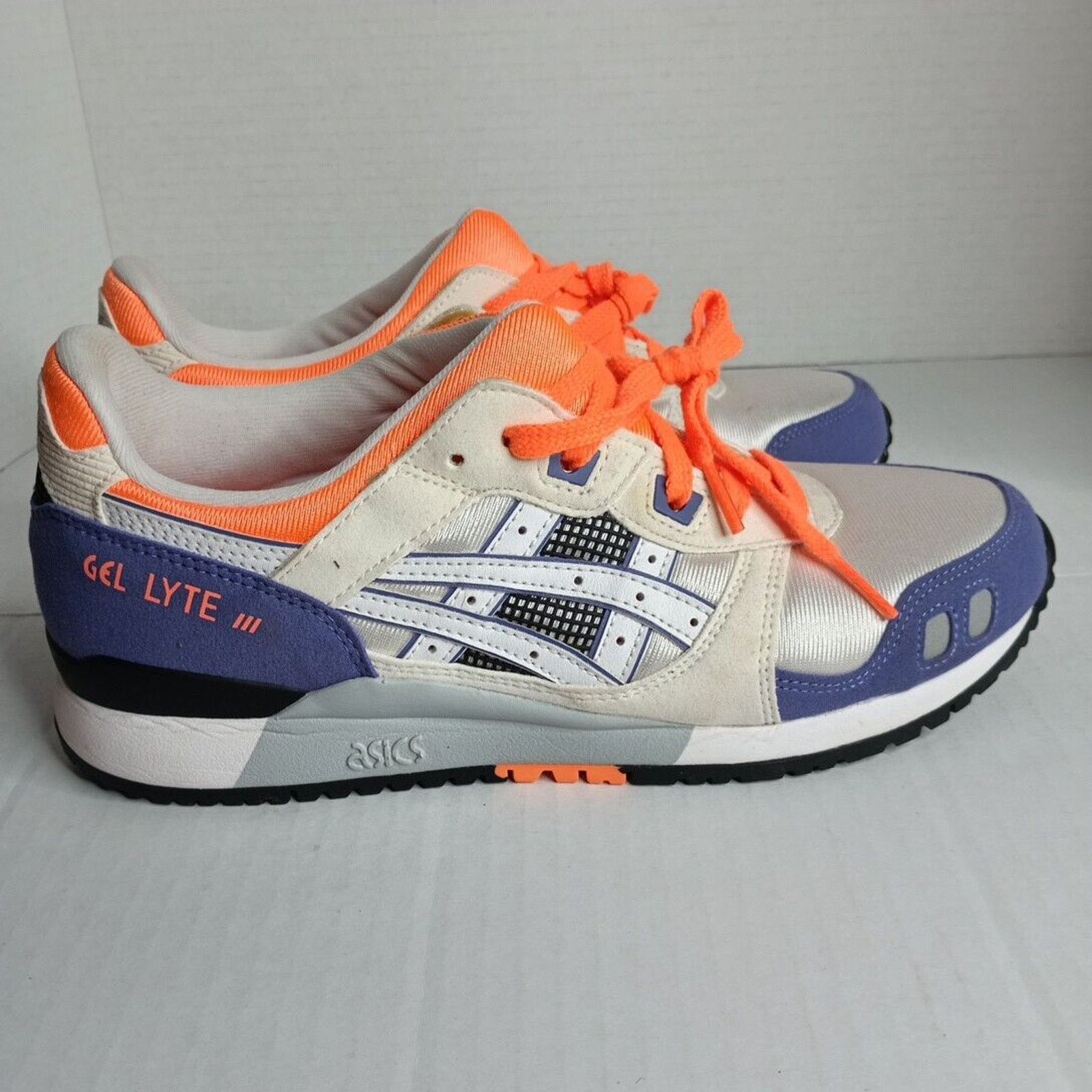Asics ASICS Sports Style Shoes GEL-LYTE III Orange Purple Men Sz 7 Size US 7 / EU 40 - 3 Thumbnail