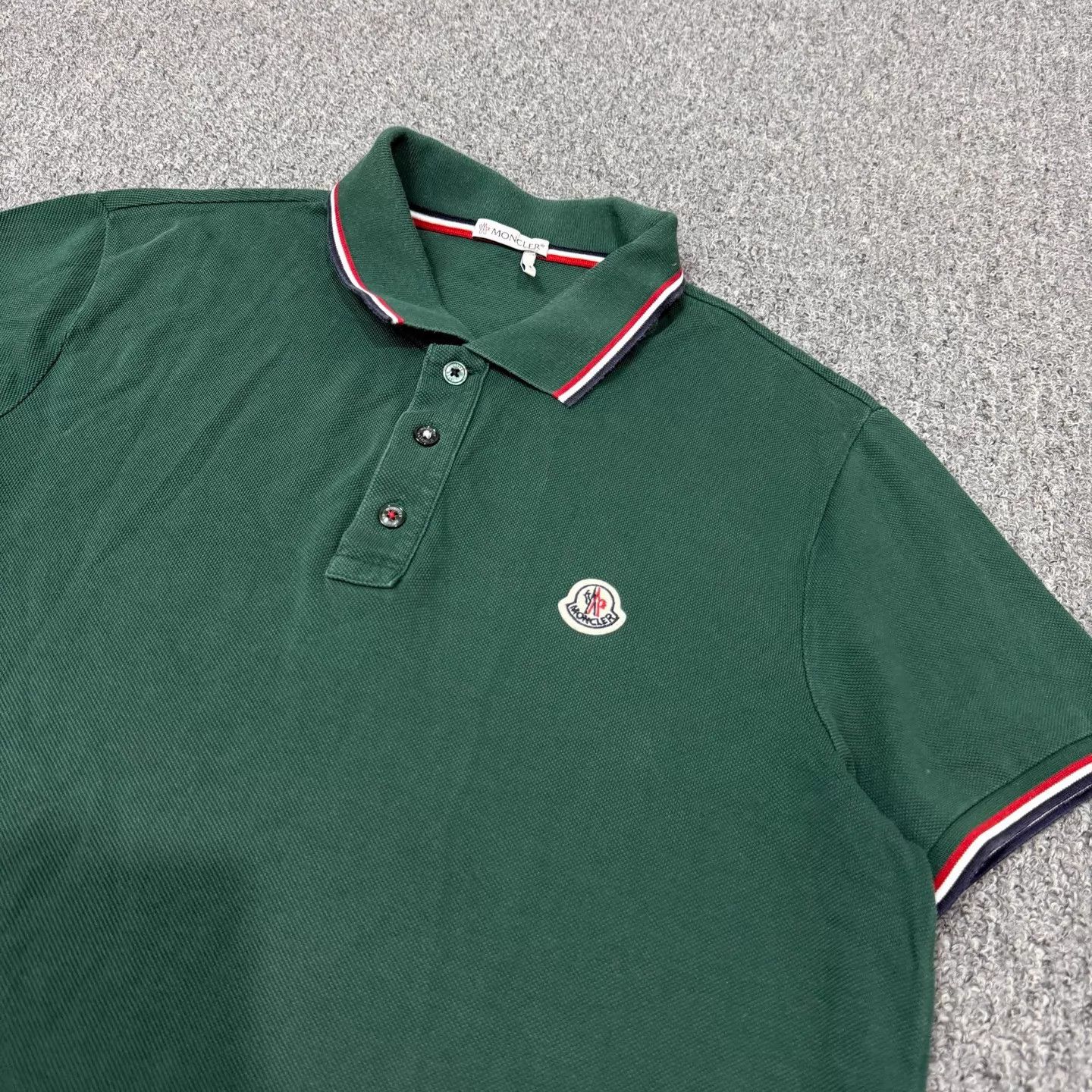 Moncler Moncler Green Logo Short Sleeve Polo Shirt M 95 New Size US M / EU 48-50 / 2 - 3 Thumbnail
