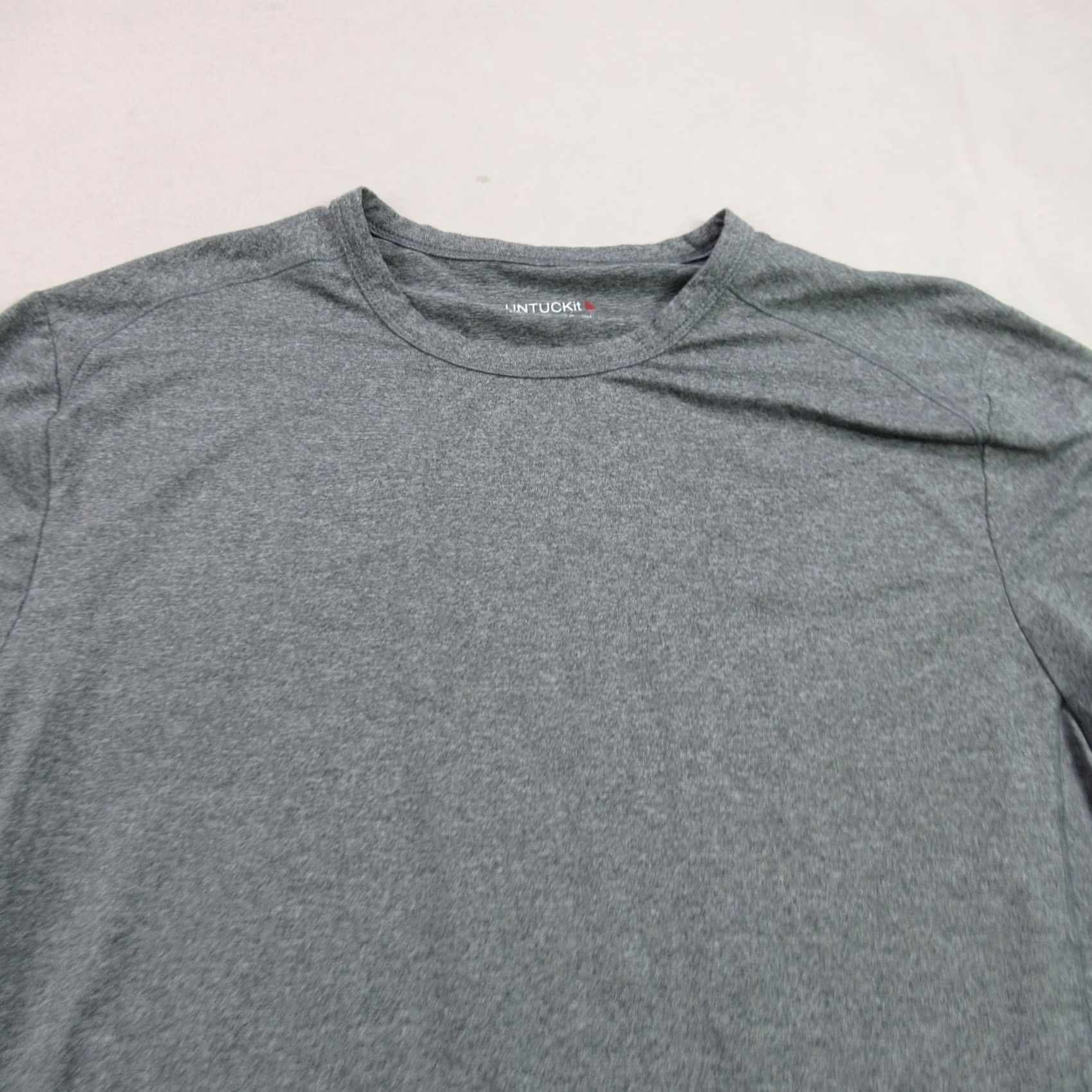 UNTUCKit Untuckit Shirt 2XL Gray Short Sleeve Crew Neck Lightweight Outdoors Mens Size US XXL / EU 58 / 5 - 3 Thumbnail