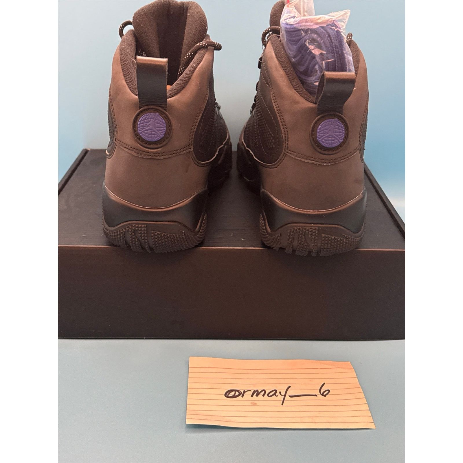 Nike Air Jordan 9 Retro Boot NRG Black Concord m8 Size US 8 / EU 41 - 5 Thumbnail