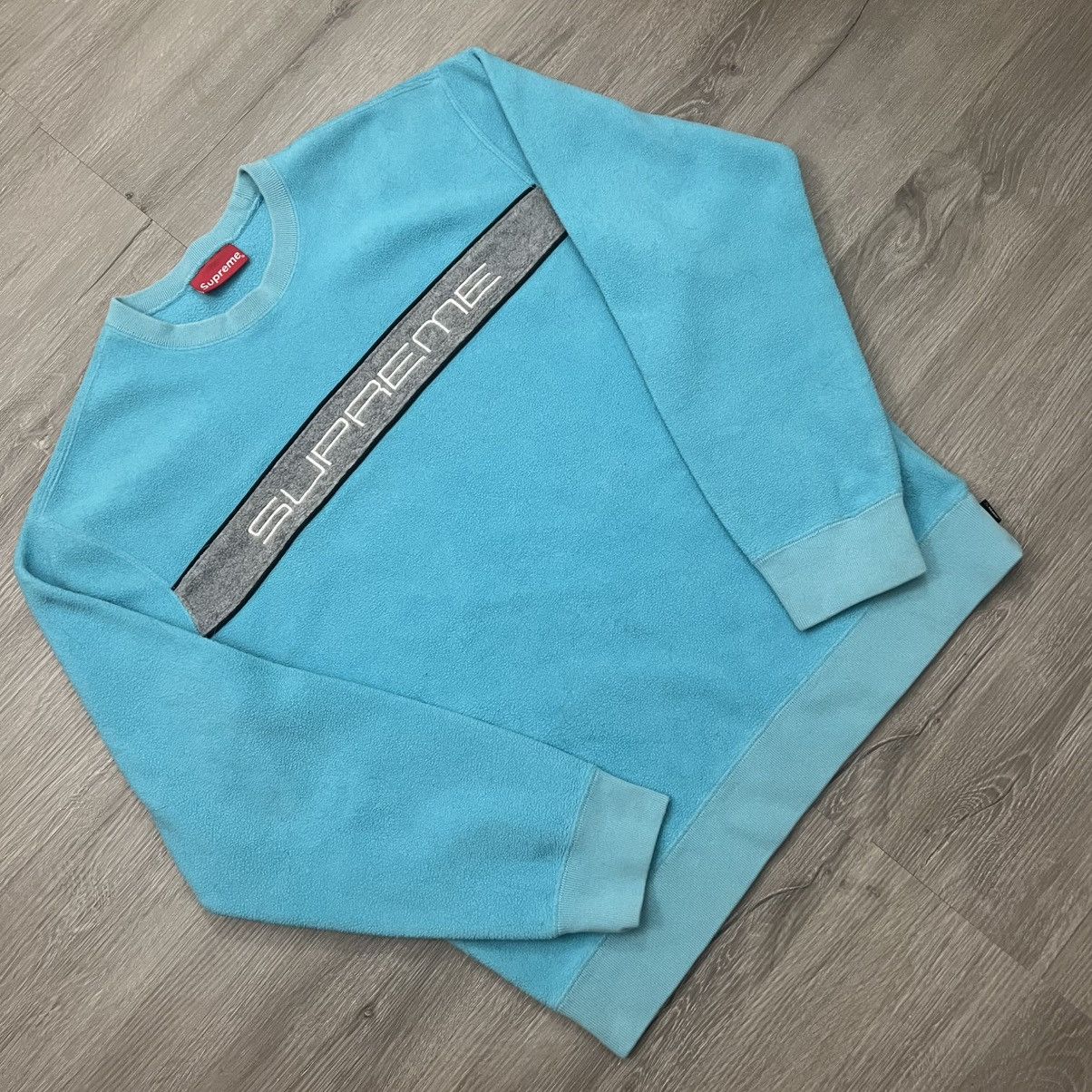 Supreme Supreme Polartec Logo Crewneck Size US M / EU 48-50 / 2 - 1 Thumbnail
