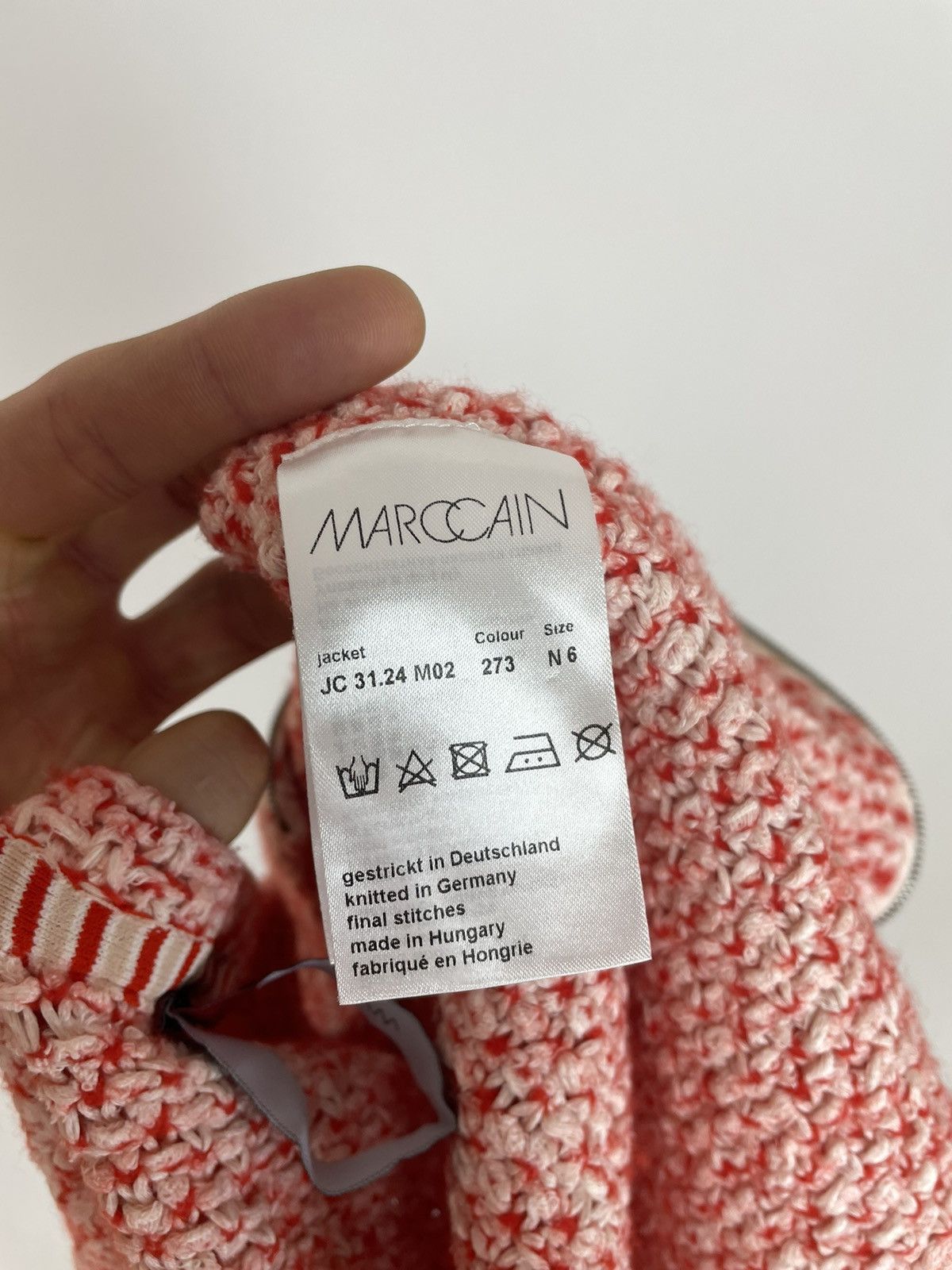 Designer MARC CAIN Knit Blazer full zip Womens size 6 Size M / US 6-8 / IT 42-44 - 11 Thumbnail