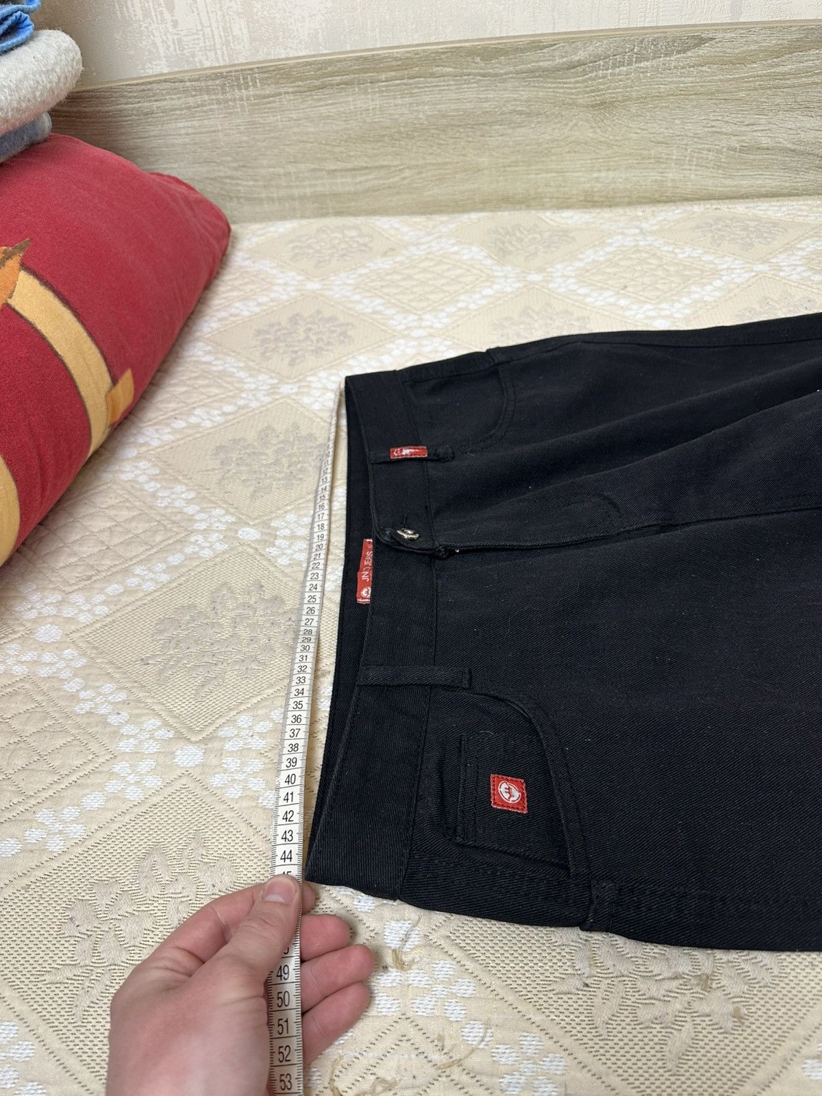 Band Tees 🔥 Heaven Can Wait Jeans Black Y2K Wide Leg Baggy Pants Size US 34 / EU 50 - 6 Thumbnail