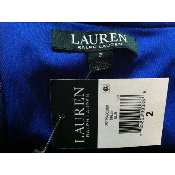 Ralph Lauren RALPH LAUREN WOMENS NEW 94%POLYESTER 6%ELASTANE DRESS SIZE:2 Size XS / US 0-2 / IT 36-38 - 5 Thumbnail