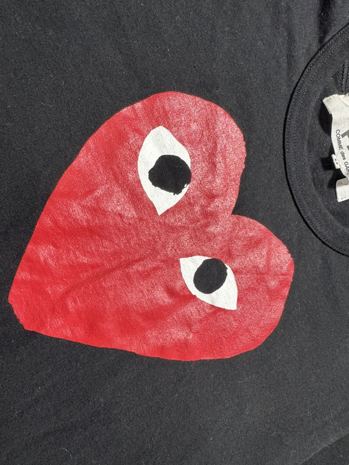 Comme Des Garcons PLAY CDG Luxury T-Shirt Love Big Logo