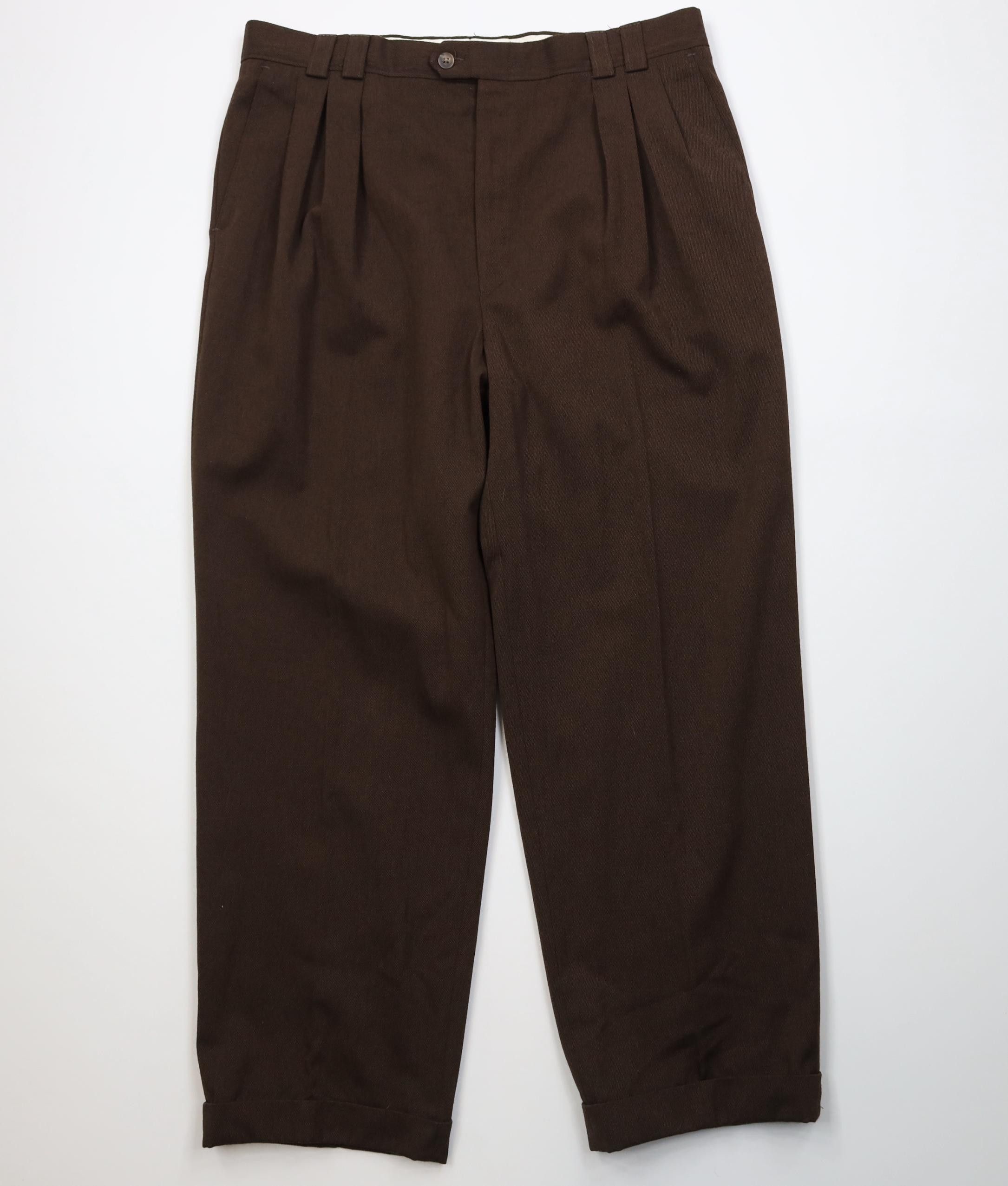 Vintage Vintage 90s Streetwear Gabardine Wide Leg Chino Pants Size US 36 / EU 52 - 1 Thumbnail