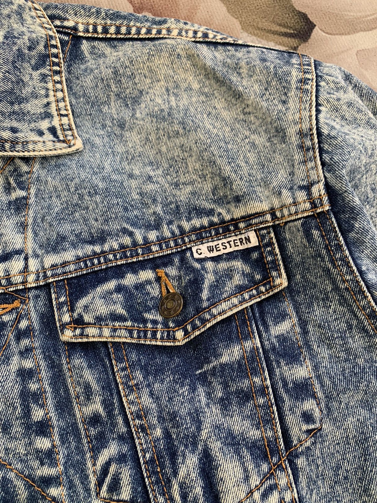 Vintage Classic Western Trucker Jacket With Back Buckle Size US L / EU 52-54 / 3 - 5 Thumbnail