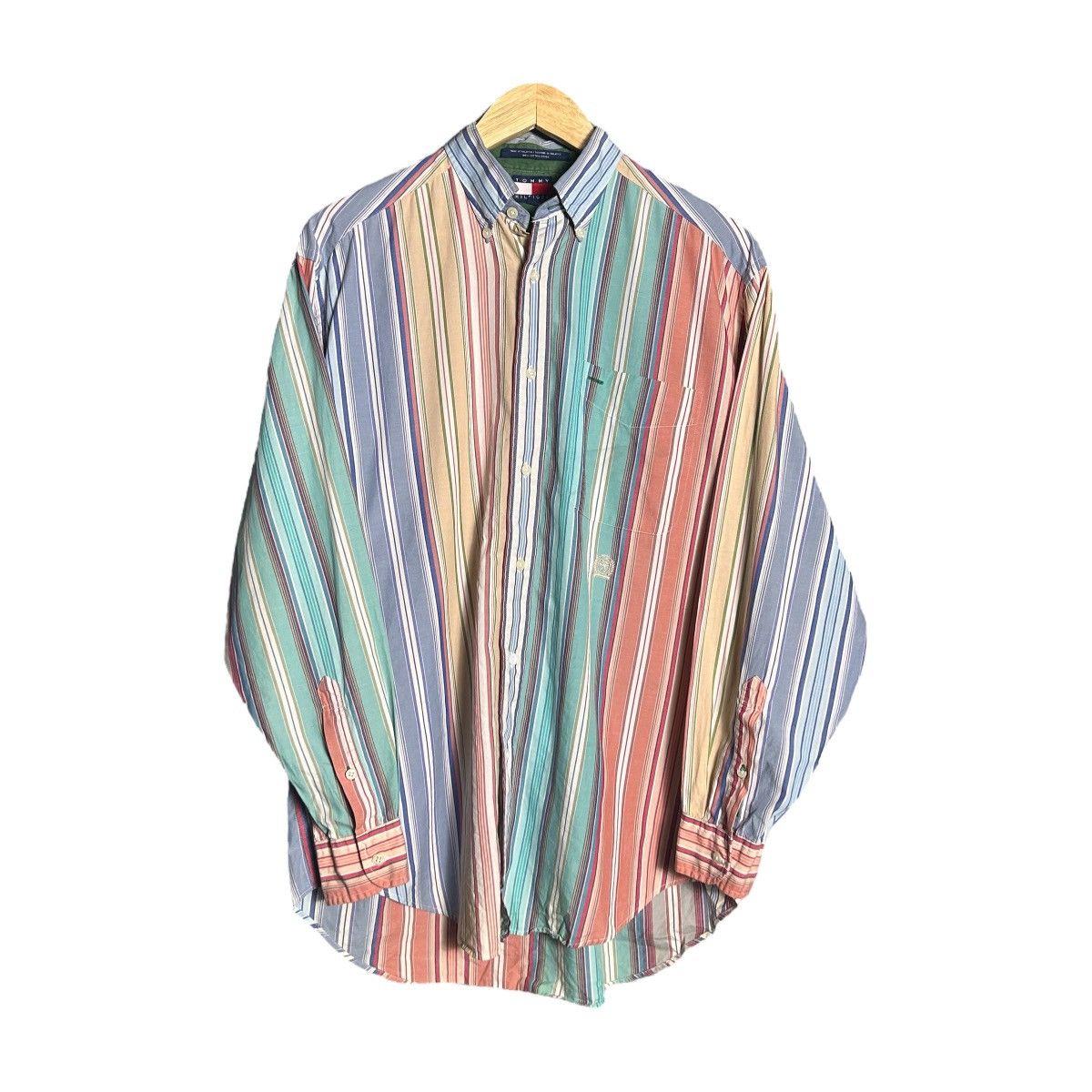 Tommy Hilfiger × Vintage Vintage Tommy Hilfiger Button Up Shirt Size XL / US 12-14 / IT 48-50 - 1 Thumbnail