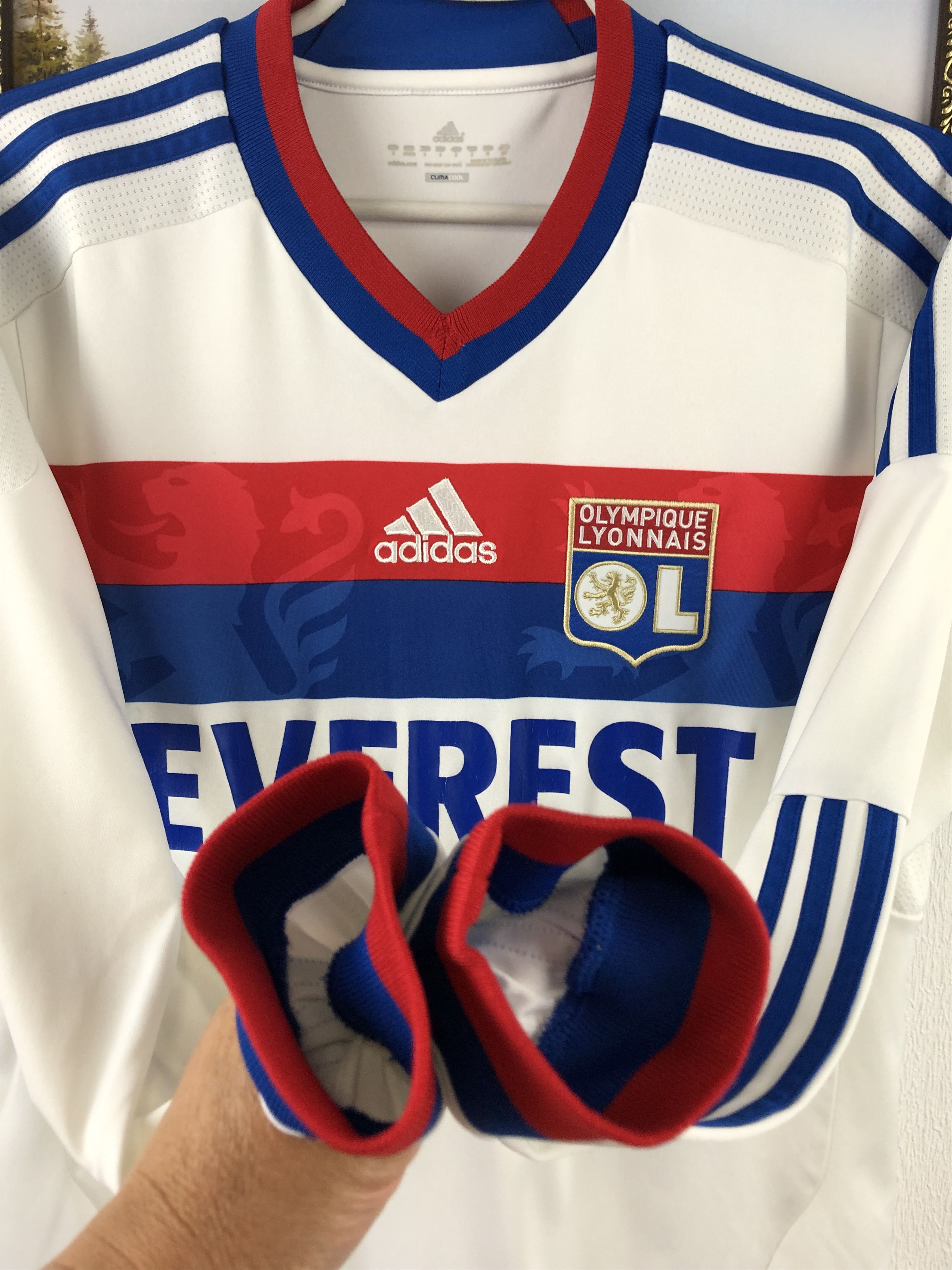 Adidas Olympique Lyonnais shirt 2011 Soccer Jersey Long Sleeve Size US S / EU 44-46 / 1 - 10 Thumbnail