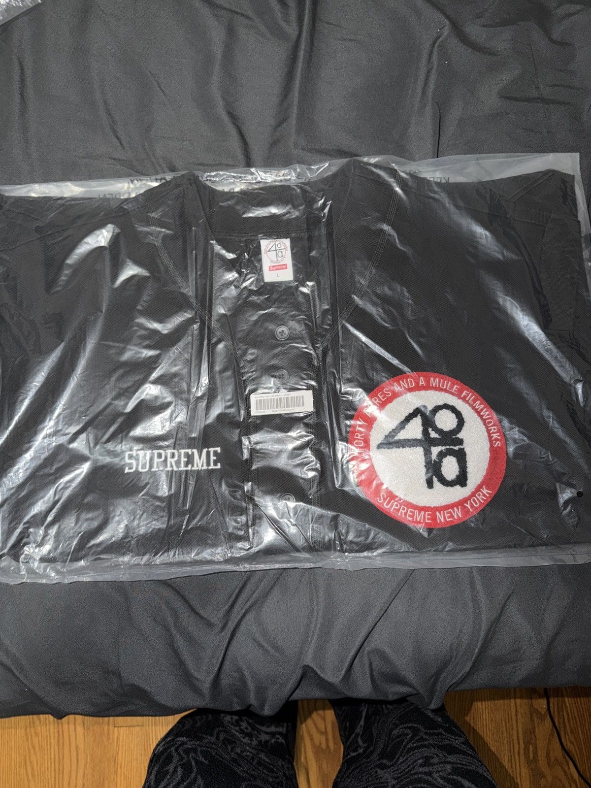 Supreme Supreme 40 Acres Twill Baseball Jersey SS25 Size US L / EU 52-54 / 3 - 5 Thumbnail