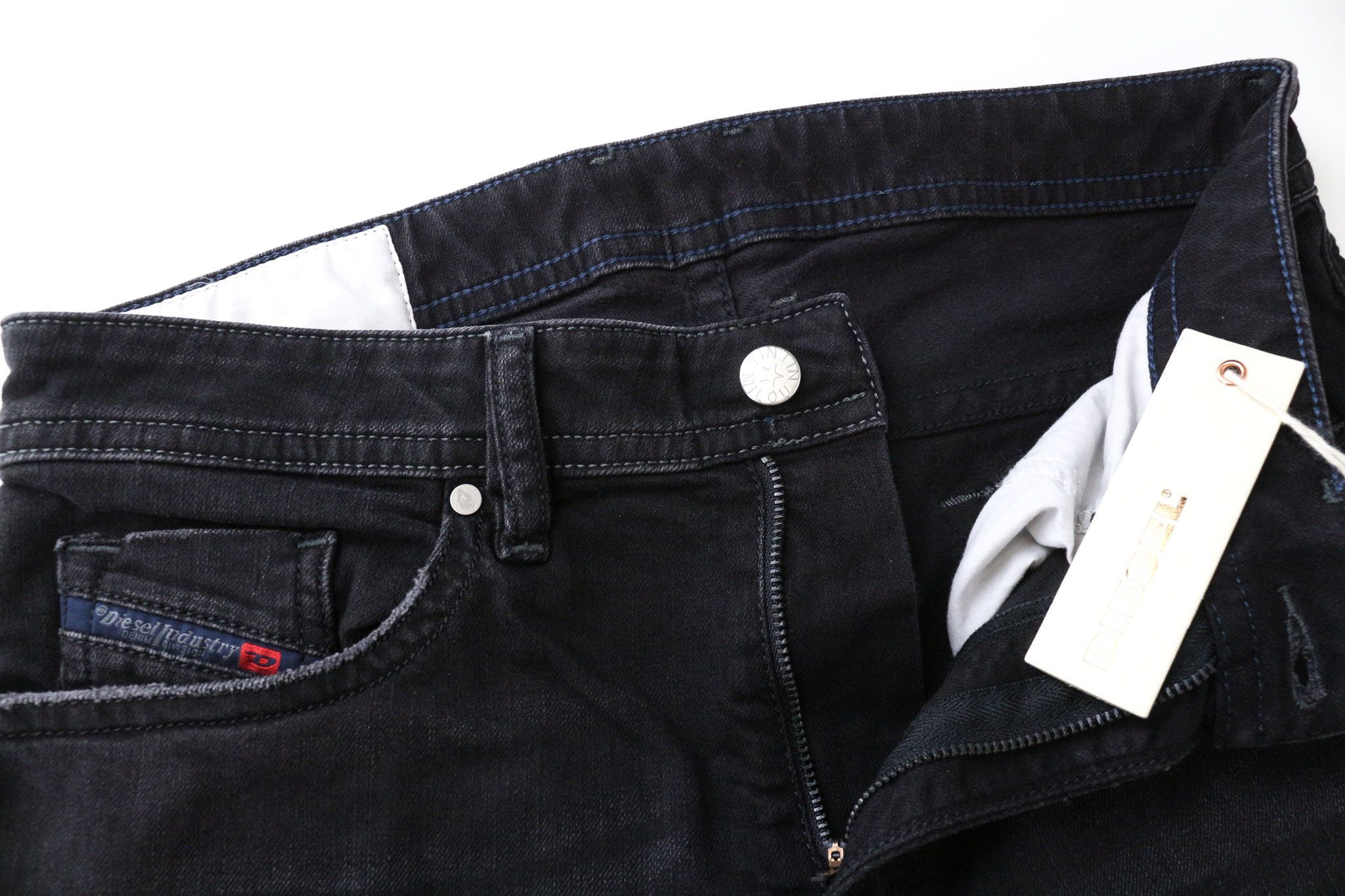 Diesel THOMMER 069BG W28/L32 Black Slim Skinny Zip 86905 Size US 28 / EU 44 - 3 Thumbnail