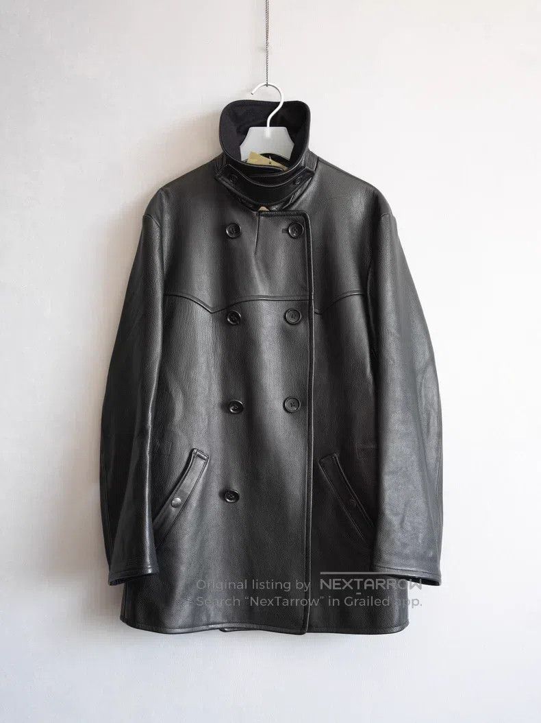 Yohji Yamamoto YOHJI YAMAMOTO Double-breasted Buffalo Leather Jacket Size US M / EU 48-50 / 2 - 2 Thumbnail