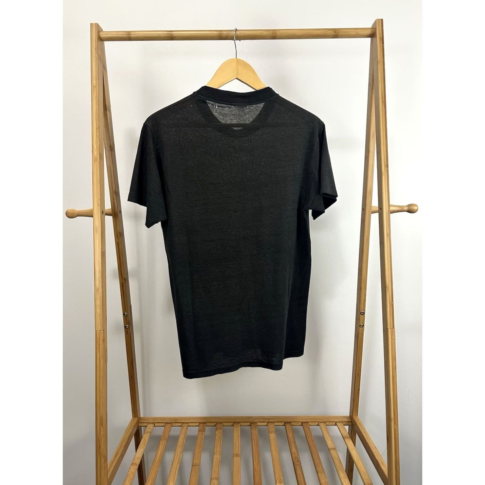 Vintage VTG 80s Miller Beer Draft Super Paper Thin Burnout Worn Alcohol T-Shirt L Mens Black Shirt Distressed 90s Grunge Theme Size US L / EU 52-54 / 3 - 2 Thumbnail