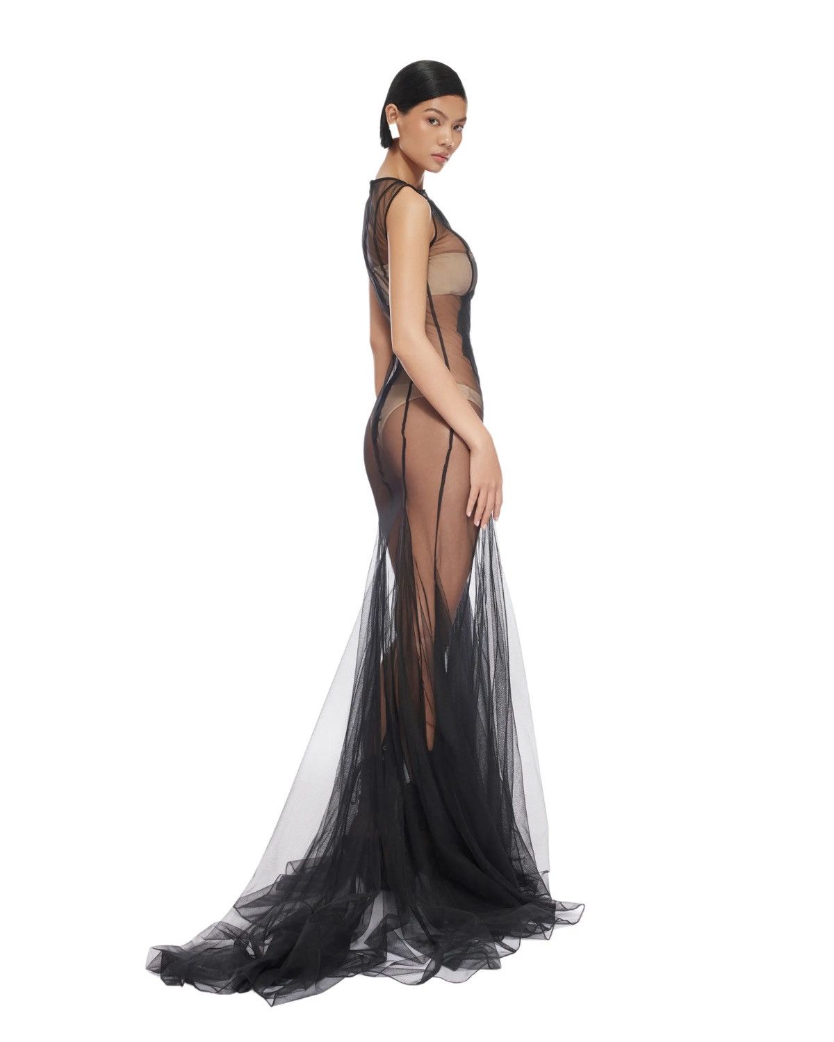 Fanci Club FISHTAIL EVENING GOWN Size XS / US 0-2 / IT 36-38 - 3 Thumbnail