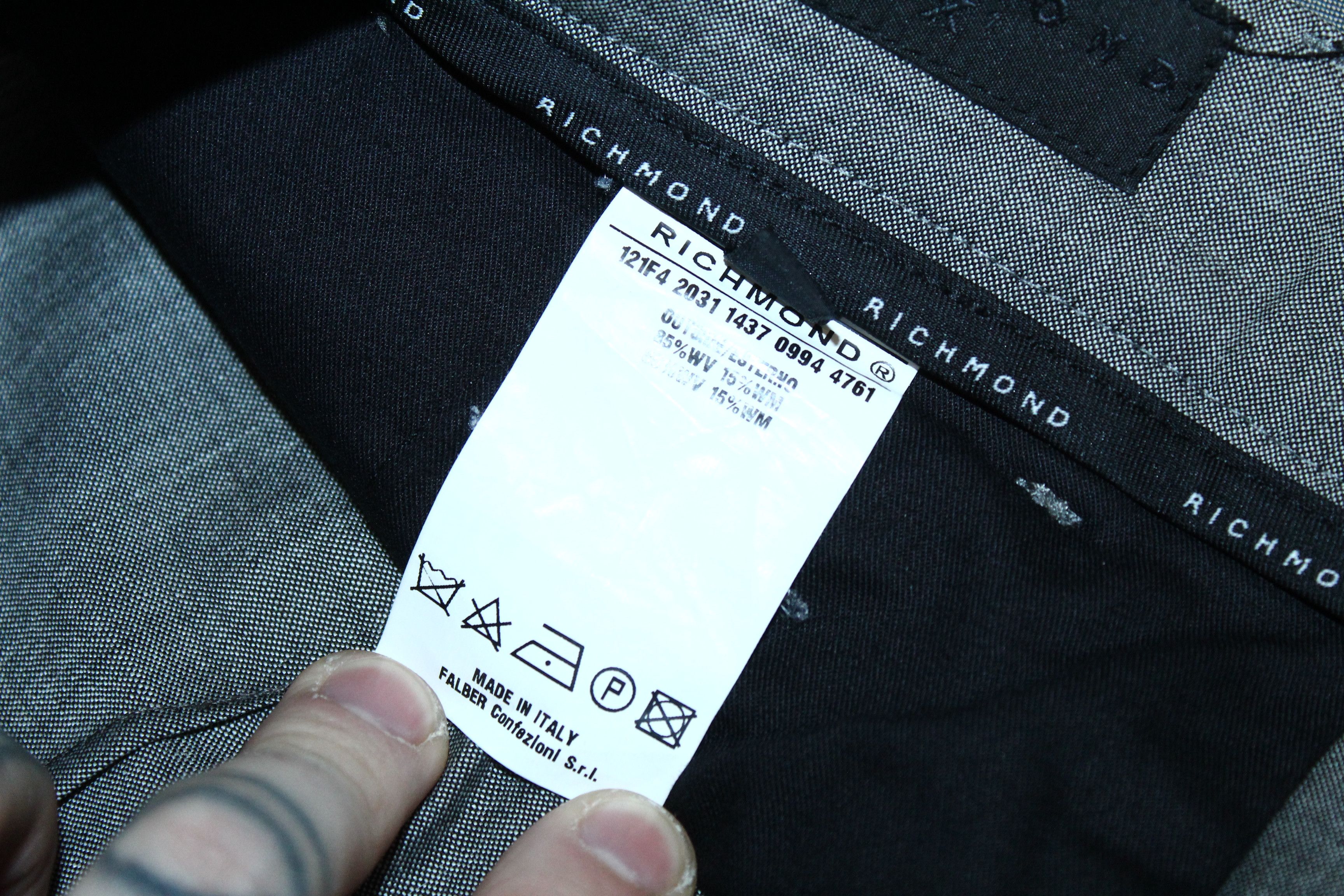 John Richmond John Richmond X Slim Fit Bespoke Virgin Wool Casual Trousers Size US 34 / EU 50 - 7 Thumbnail