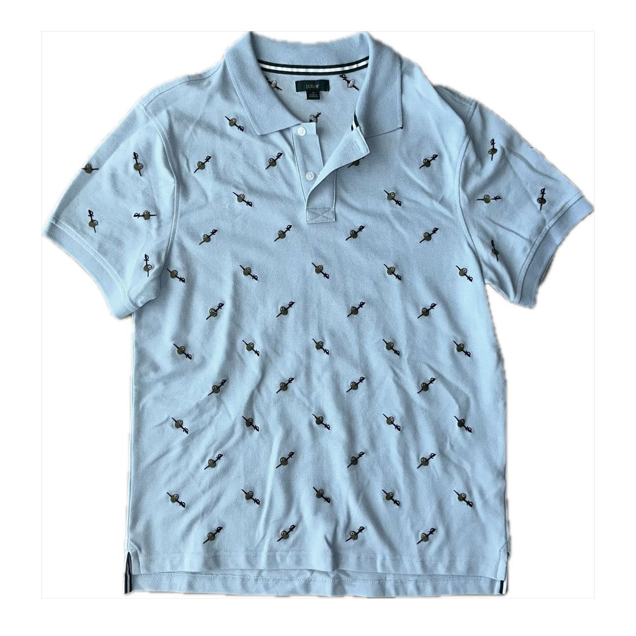 J.Crew Olive embroidered polo Size US M / EU 48-50 / 2 - 1 Thumbnail