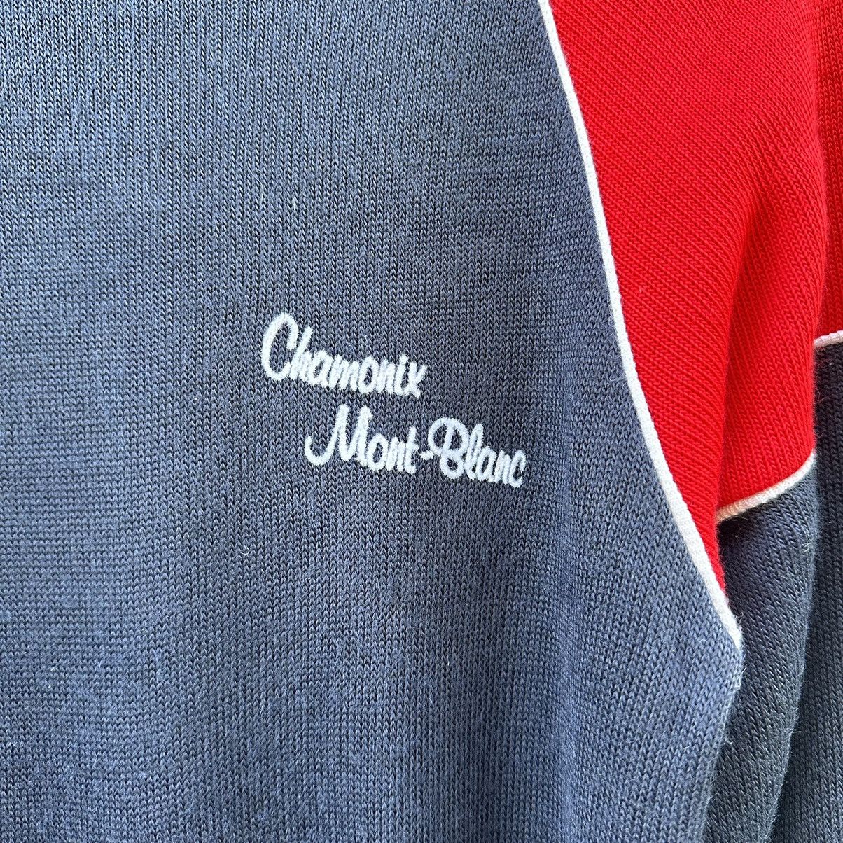 Montblanc × Vintage Vintage Chamonic MONT-BLANC Knit Two Tone Sweater Pullover Size US XS / EU 42 / 0 - 3 Thumbnail