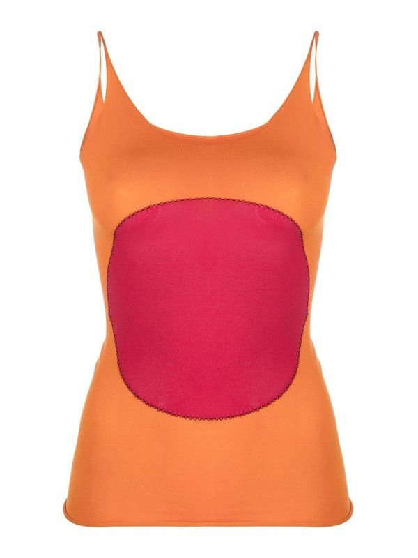 o1y1125 Blouse in Orange/Red