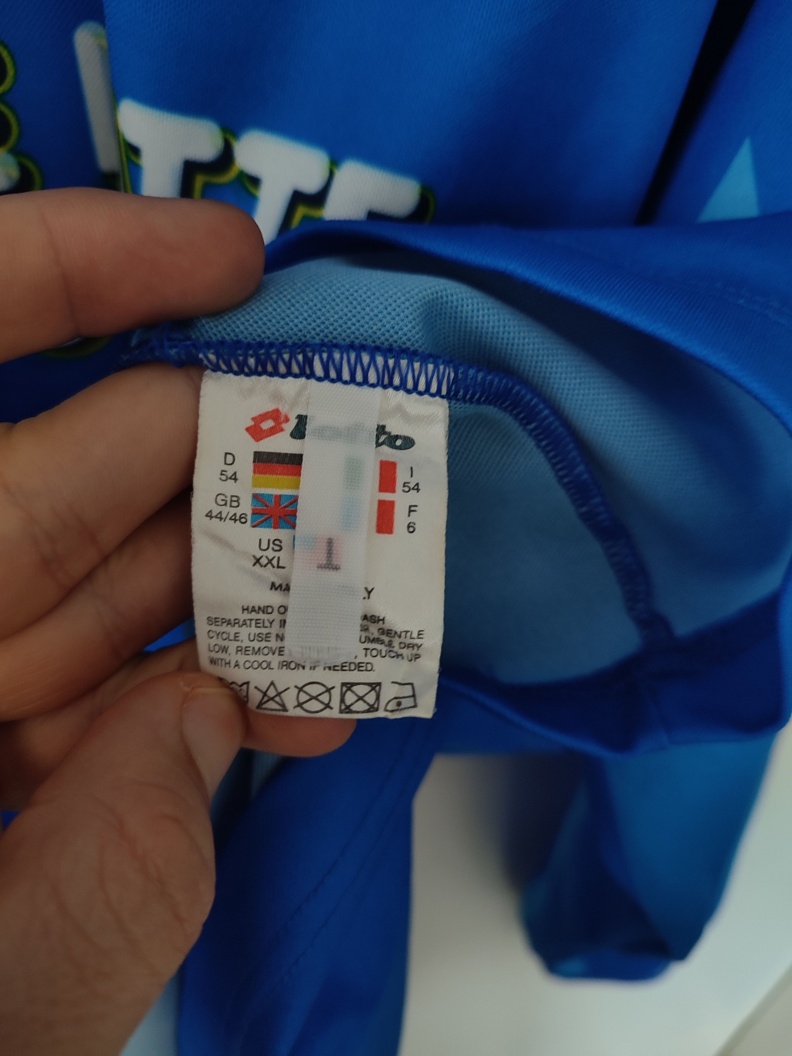 Lotto Sport Vintage Lotto SSC NAPOLI 1996-1997 Long Sleeve Home FOOTBALL Size US L / EU 52-54 / 3 - 11 Thumbnail