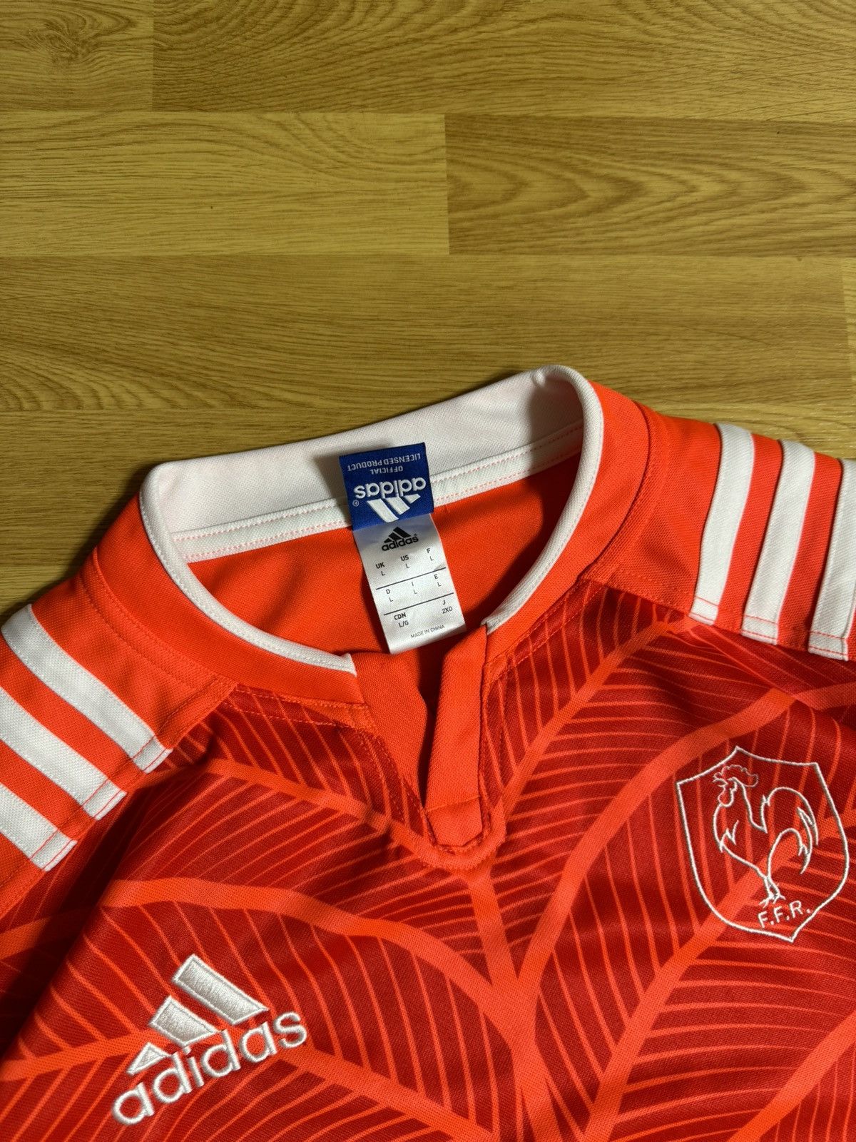 Adidas Adidas France Soccer Jersey F.F.R 2014 Size US L / EU 52-54 / 3 - 7 Thumbnail