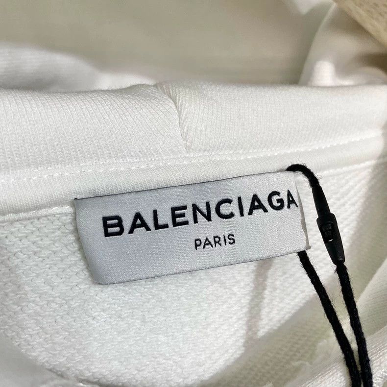 Balenciaga Balenciaga Hooded Sweatshirt with Lettering Print Logo, Lo Size US XS / EU 42 / 0 - 7 Thumbnail