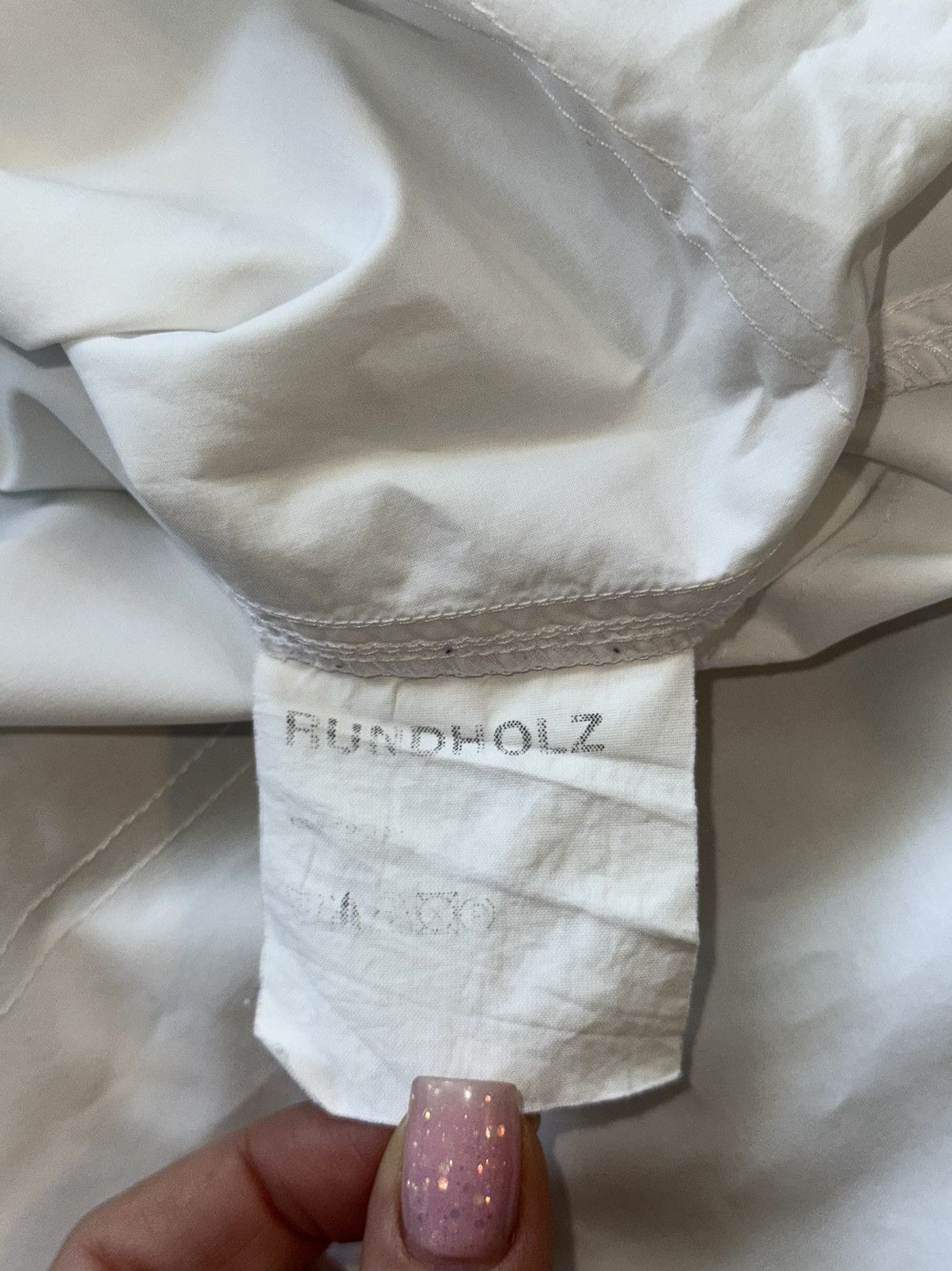 Designer × Rundholz Rundholz avant garde white poplin blouse Size M / US 6-8 / IT 42-44 - 5 Thumbnail