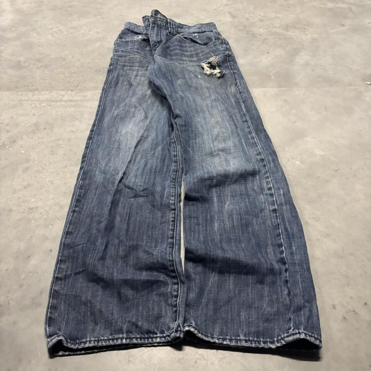 Japanese Brand × Vintage Crazy Vintage Y2K/2000s Grunge Dark Wash Rock & Republic Mall Goth Denim Jeans! Size US 29 - 3 Thumbnail