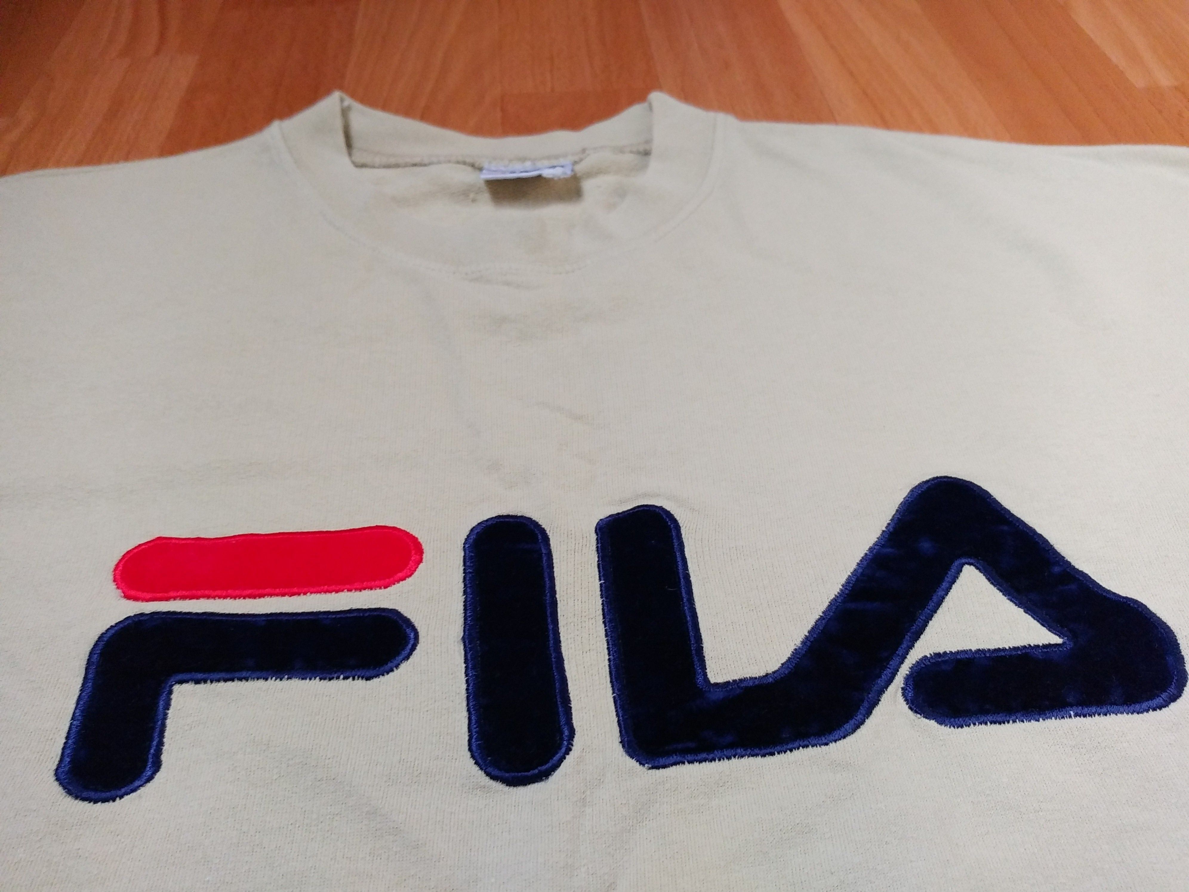 Fila FILA t-shirt, beige vintage basketball jersey 90s hip hop XL Size US XL / EU 56 / 4 - 5 Thumbnail