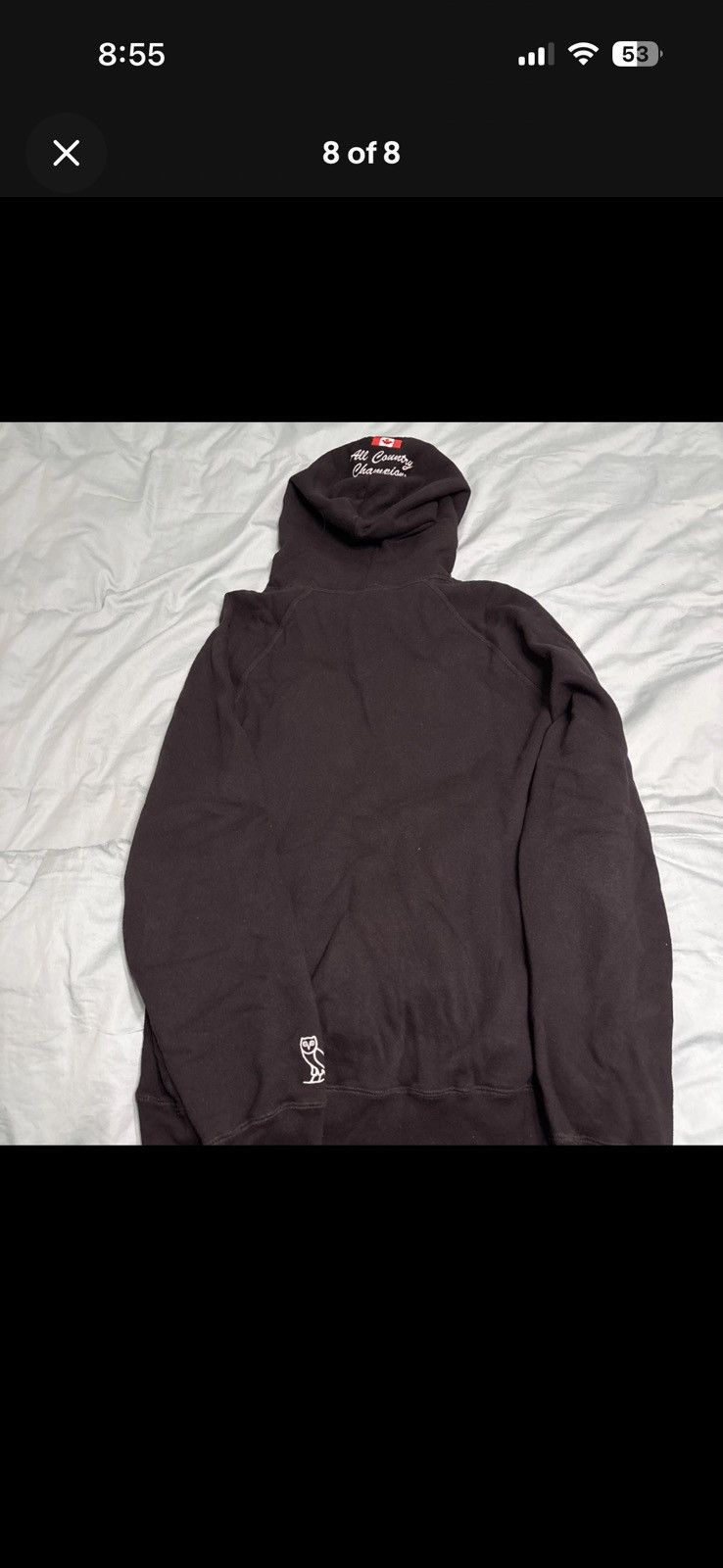 October's Very Own × Roots Ovo x Roots Hoodie 2020 Black Yellow Hoodie Large Pre-owned Size US L / EU 52-54 / 3 - 8 Thumbnail
