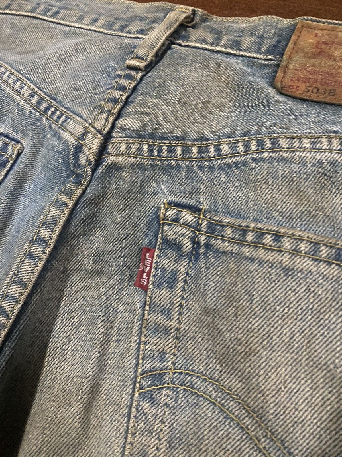Levi's Vintage Levi’s 503B XX Big E lvc Redline Distressed 34X29 Size US 34 / EU 50 - 16 Thumbnail