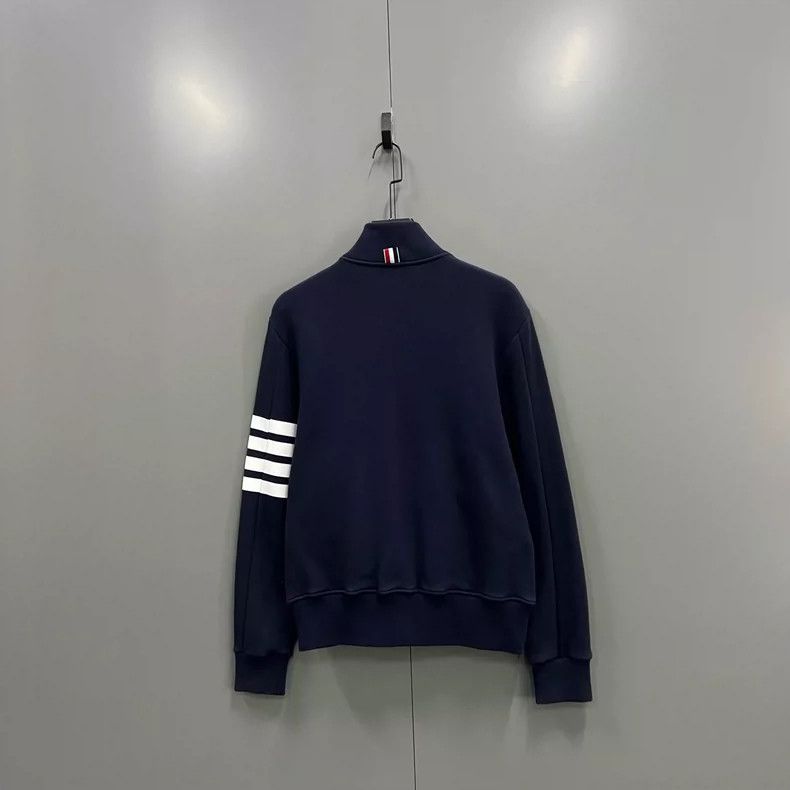 Thom Browne Thom Browne size2 Blue and green striped zipper jacket Size US M / EU 48-50 / 2 - 2 Thumbnail