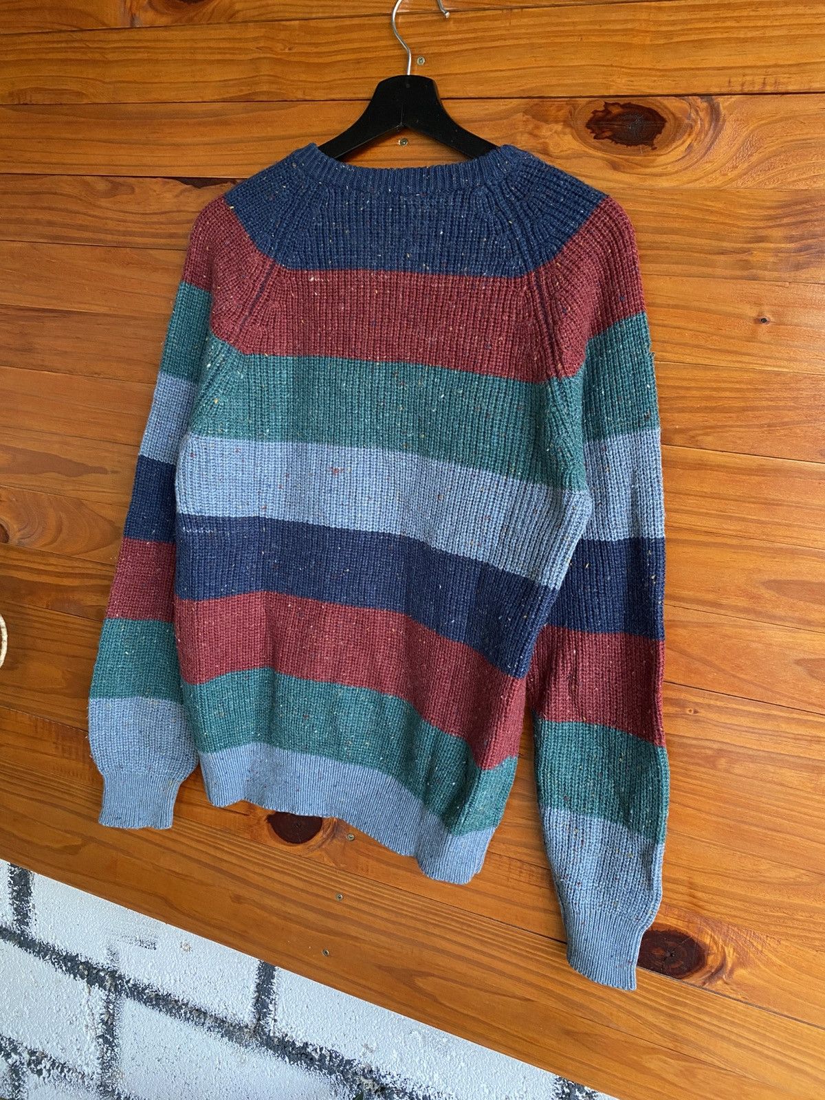 Vintage Vintage The Sundays Sportswea Striped Knit Sweater Speckled Size US S / EU 44-46 / 1 - 9 Thumbnail
