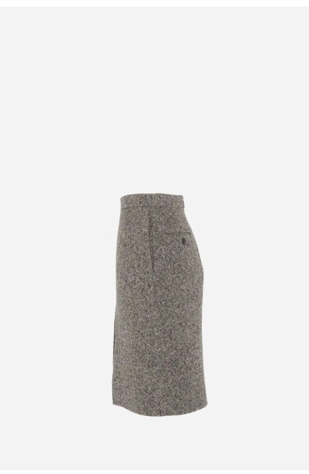 Saint Laurent Paris o1s1wg111124 Jupe JF31 Mini Skirt in Beige & Brown Size 30" / US 8 / IT 44 - 3 Thumbnail