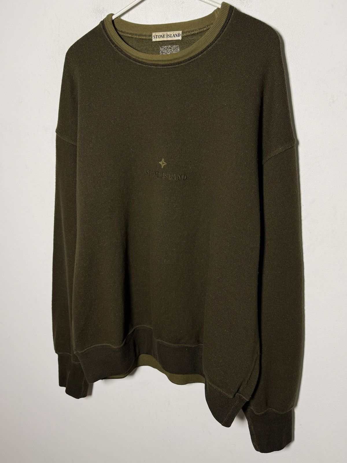 Stone Island stone island 90s wool/nylon crewneck sweater Size US XL / EU 56 / 4 - 4 Thumbnail
