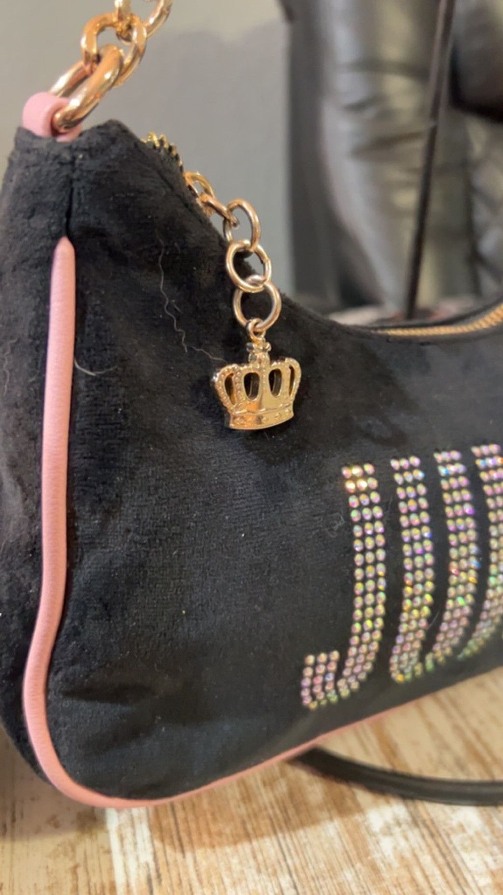 Juicy Couture Women's Juicy Couture Black Pink Shoulder Bag One Size Size ONE SIZE - 2 Thumbnail