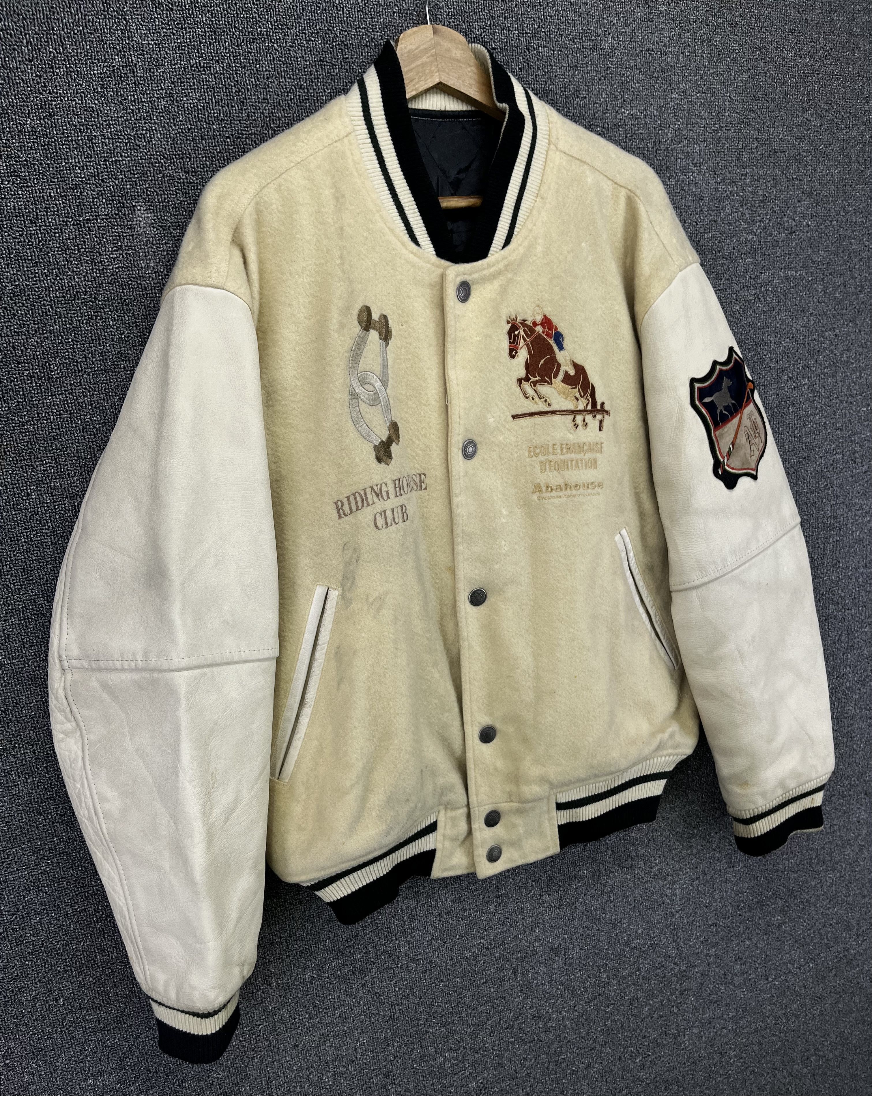 Japanese Brand Vintage Abahouse Rare Design Wool Varsity Jacket Size US M / EU 48-50 / 2 - 7 Thumbnail
