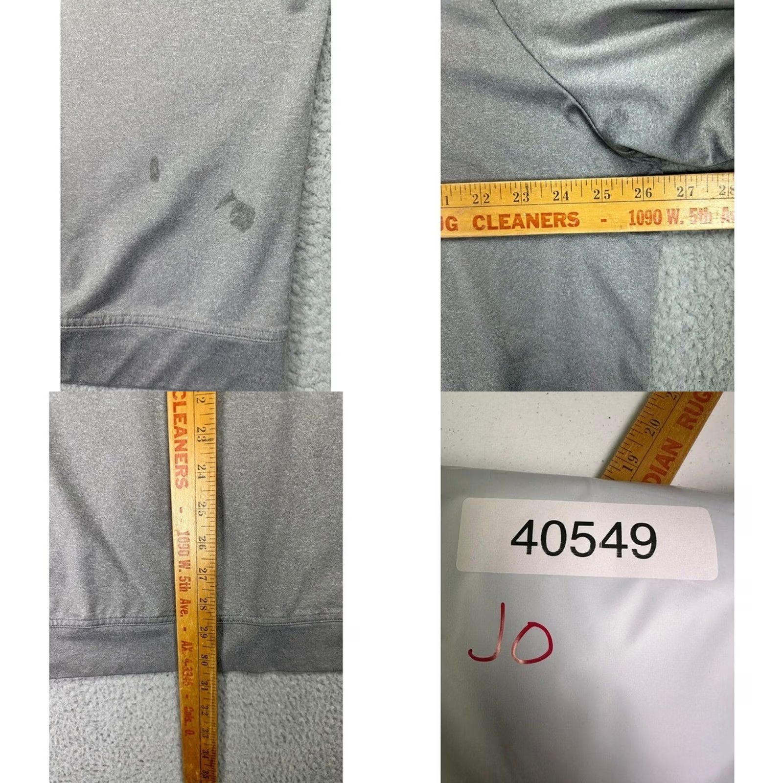 johnnie-O johnnie-O Sweater Sweatshirt Quarter Zip Pullover Long Sleeve Grey XL Mens Pullover Zip Breathable Polyester Spandex Golf Preppy Solid Size US XL / EU 56 / 4 - 8 Thumbnail