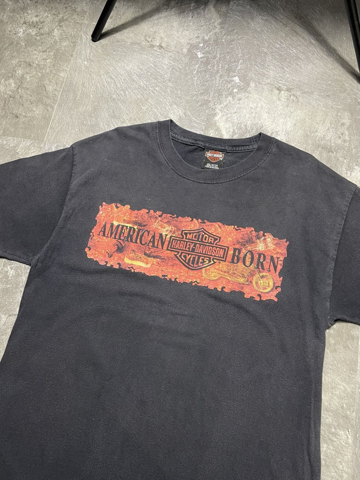 Harley Davidson Harley Davidson Vintage American Born Scotland Edinburgh Size US L / EU 52-54 / 3 - 2 Thumbnail
