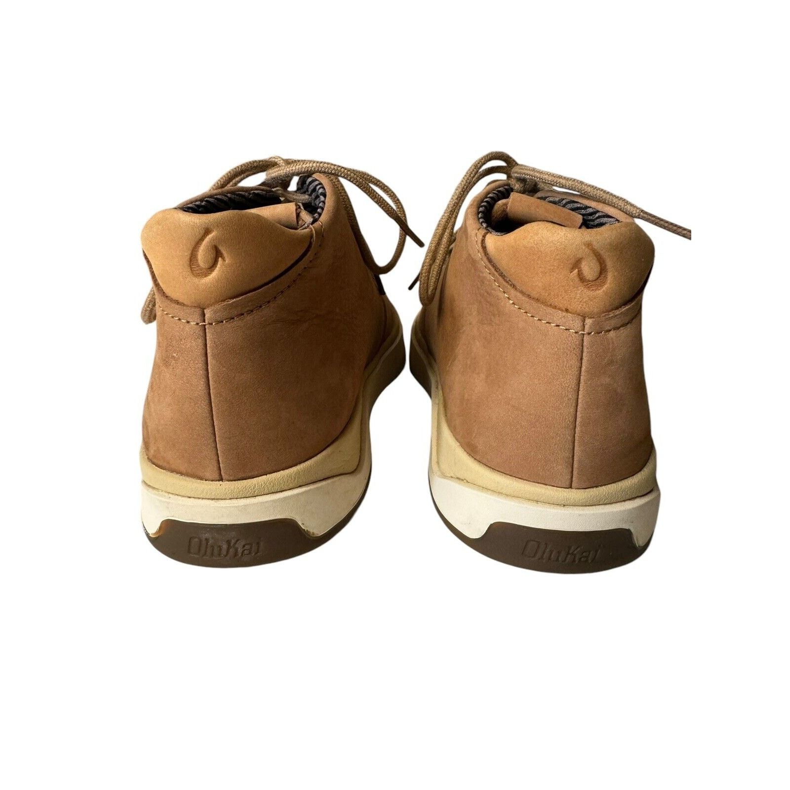 Olukai Olukai Papaku’Ili Men’s Waterproof Leather Chukka Boots Tan Size US 9 / EU 42 - 4 Thumbnail