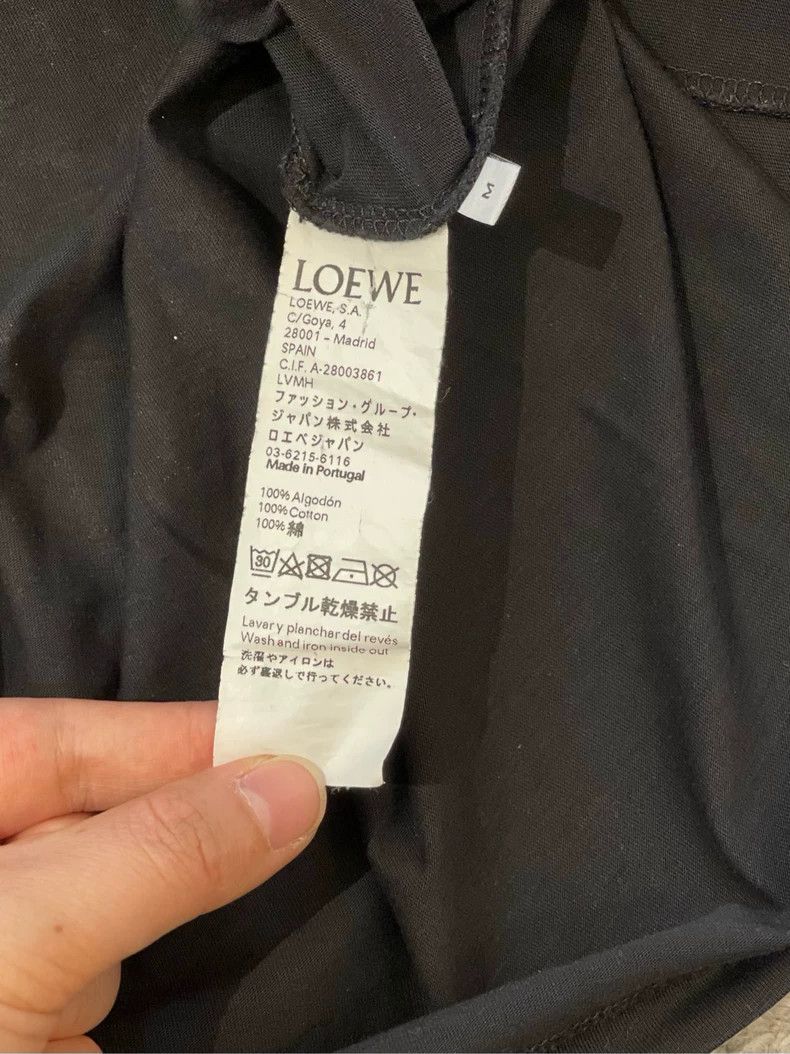 Loewe LOEWE Black floral perforated Logo short sleeve T-shirt Size M / US 6-8 / IT 42-44 - 4 Thumbnail