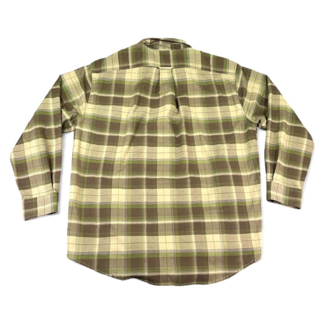 Vintage VINTAGE Towncraft Shirt Mens Adult LARGE Brown Green Plaid Military Camo 90s Long Sleeve Button-Up Size US L / EU 52-54 / 3 - 3 Thumbnail